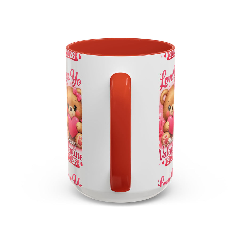 Valentine's Day 'Love Is in the Air 2026' Accent Coffee Mug (11/15oz)