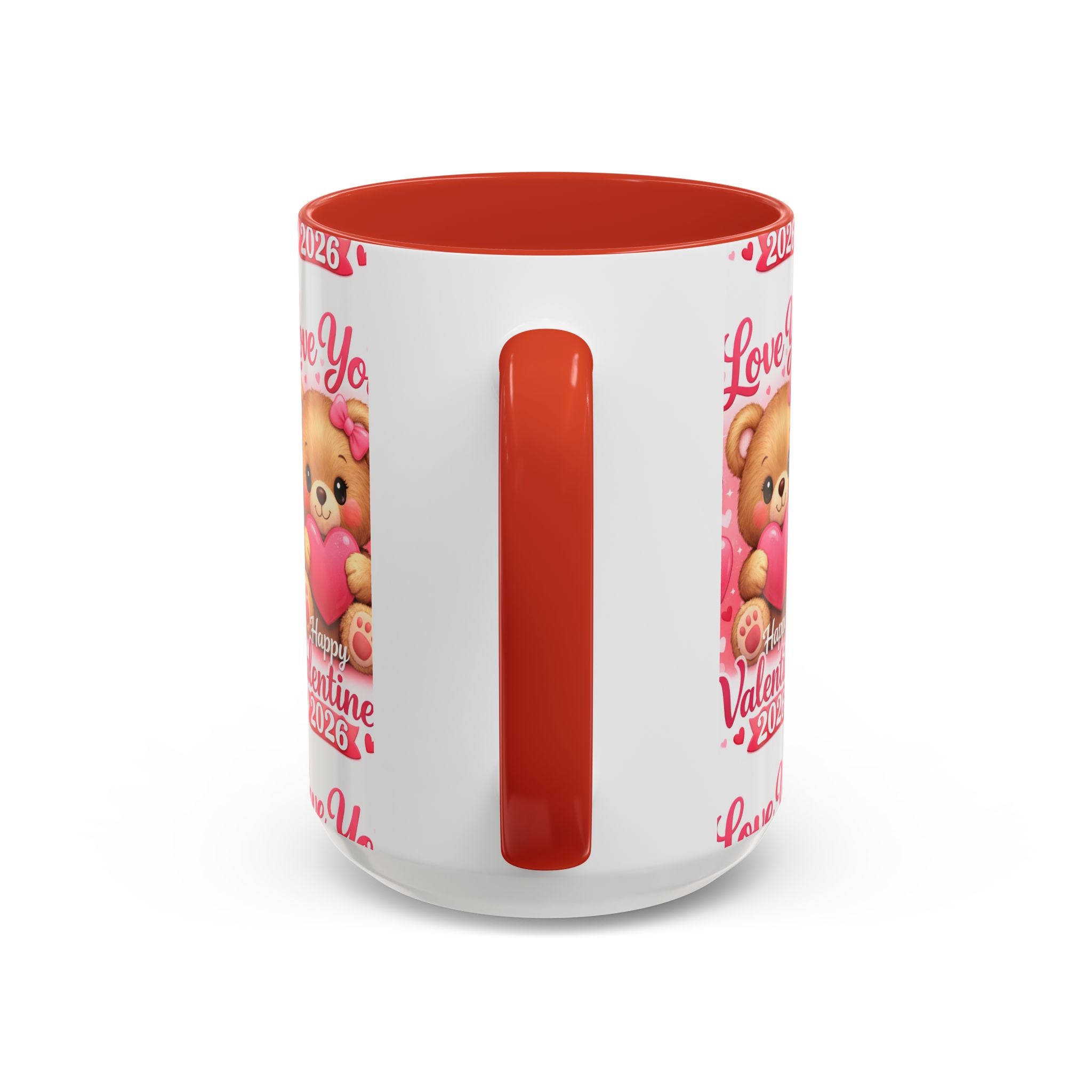 Valentine's Day 'Love Is in the Air 2026' Accent Coffee Mug (11/15oz)
