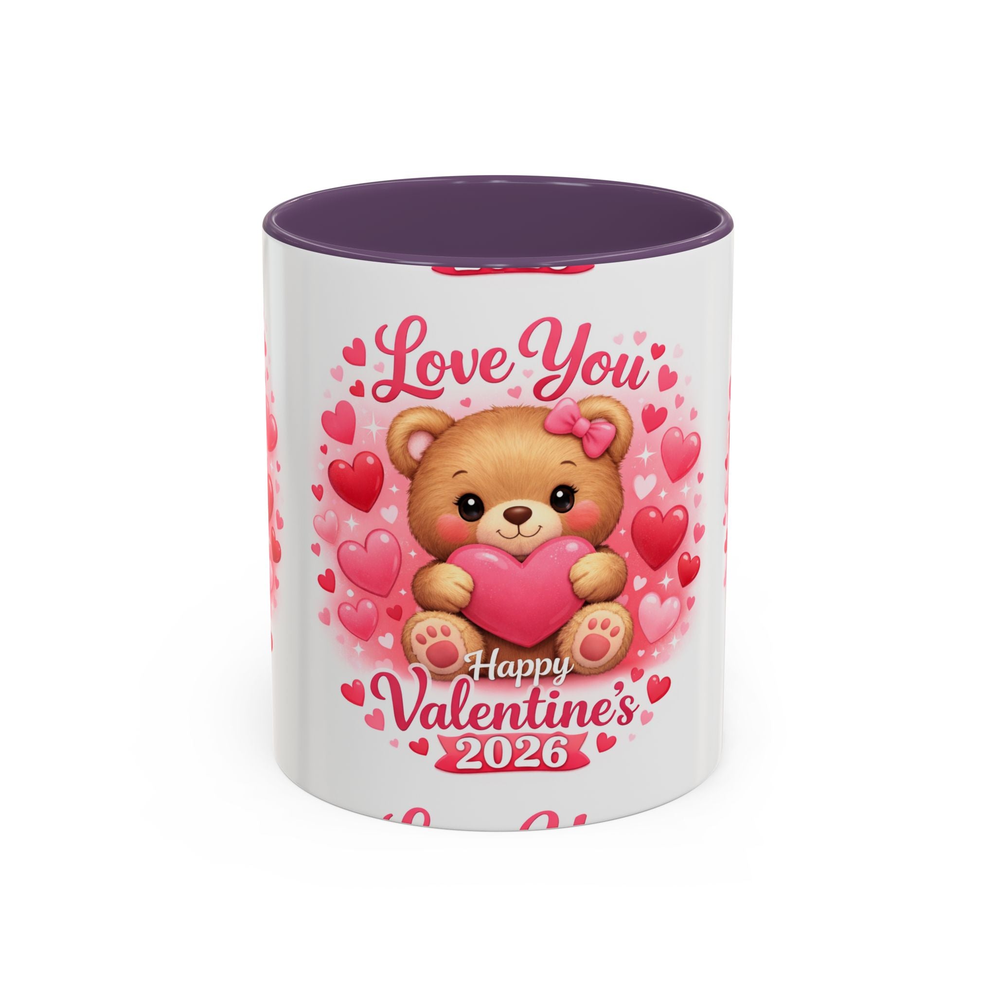 Valentine's Day 'Love Is in the Air 2026' Accent Coffee Mug (11/15oz)