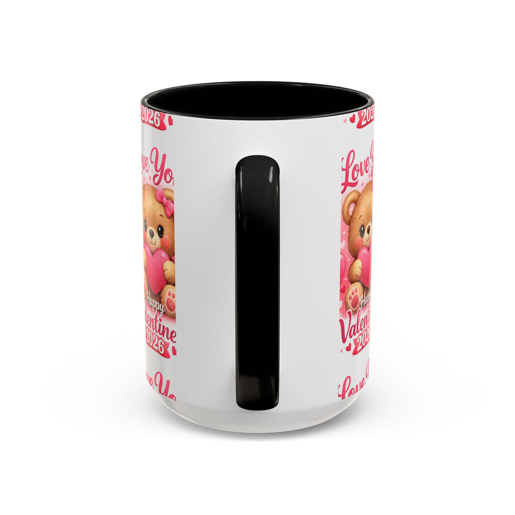 Valentine's Day 'Love Is in the Air 2026' Accent Coffee Mug (11/15oz)