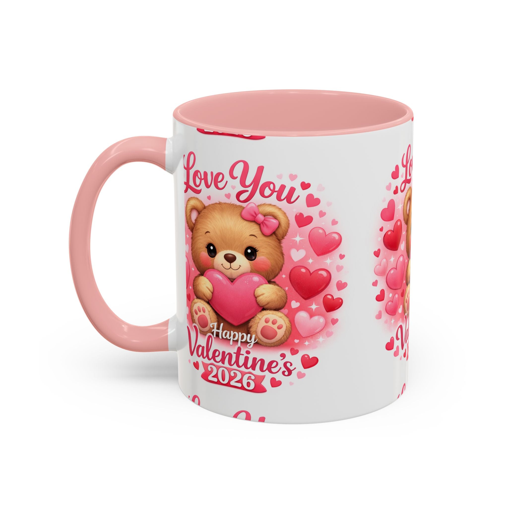 Valentine's Day 'Love Is in the Air 2026' Accent Coffee Mug (11/15oz)