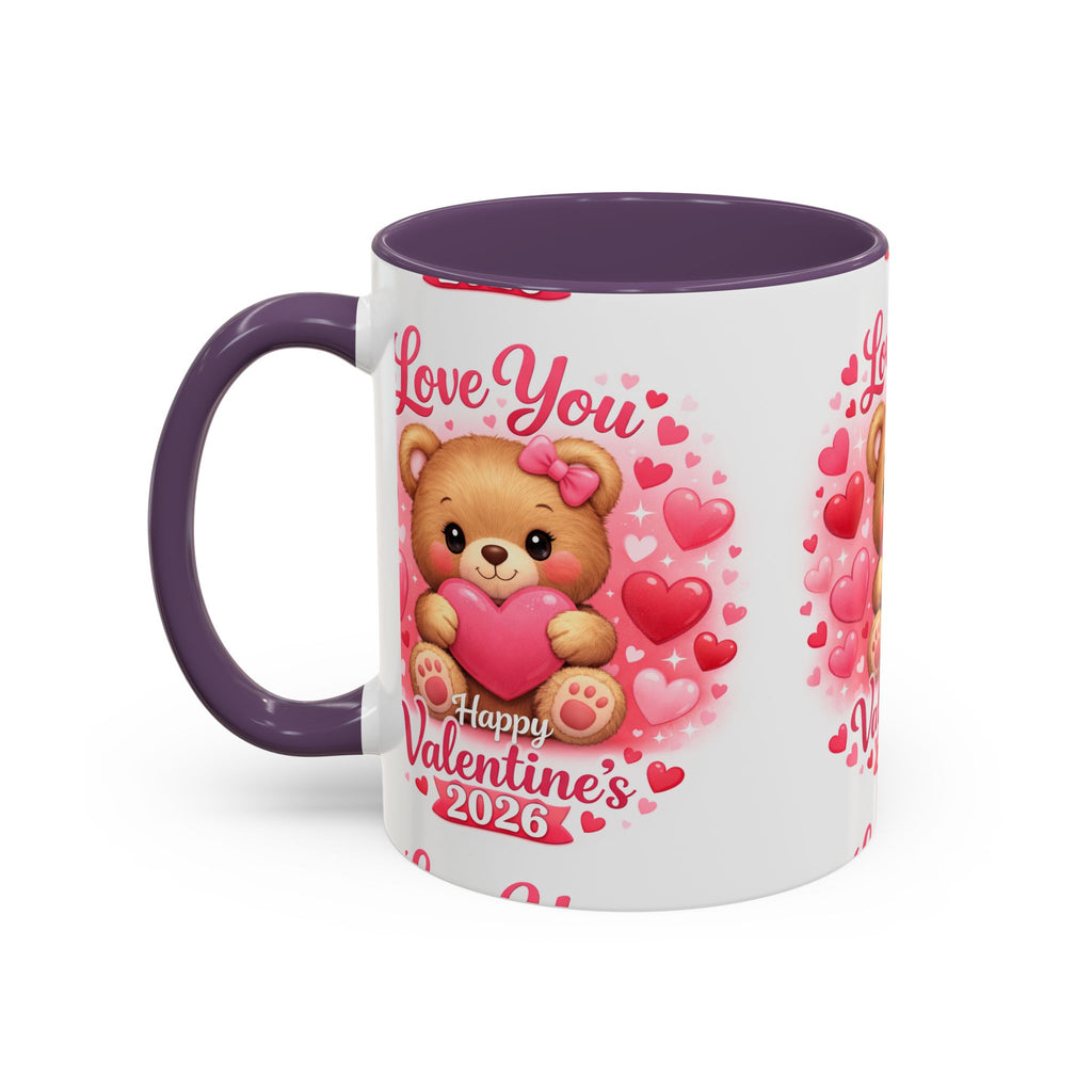 Valentine's Day 'Love Is in the Air 2026' Accent Coffee Mug (11/15oz)