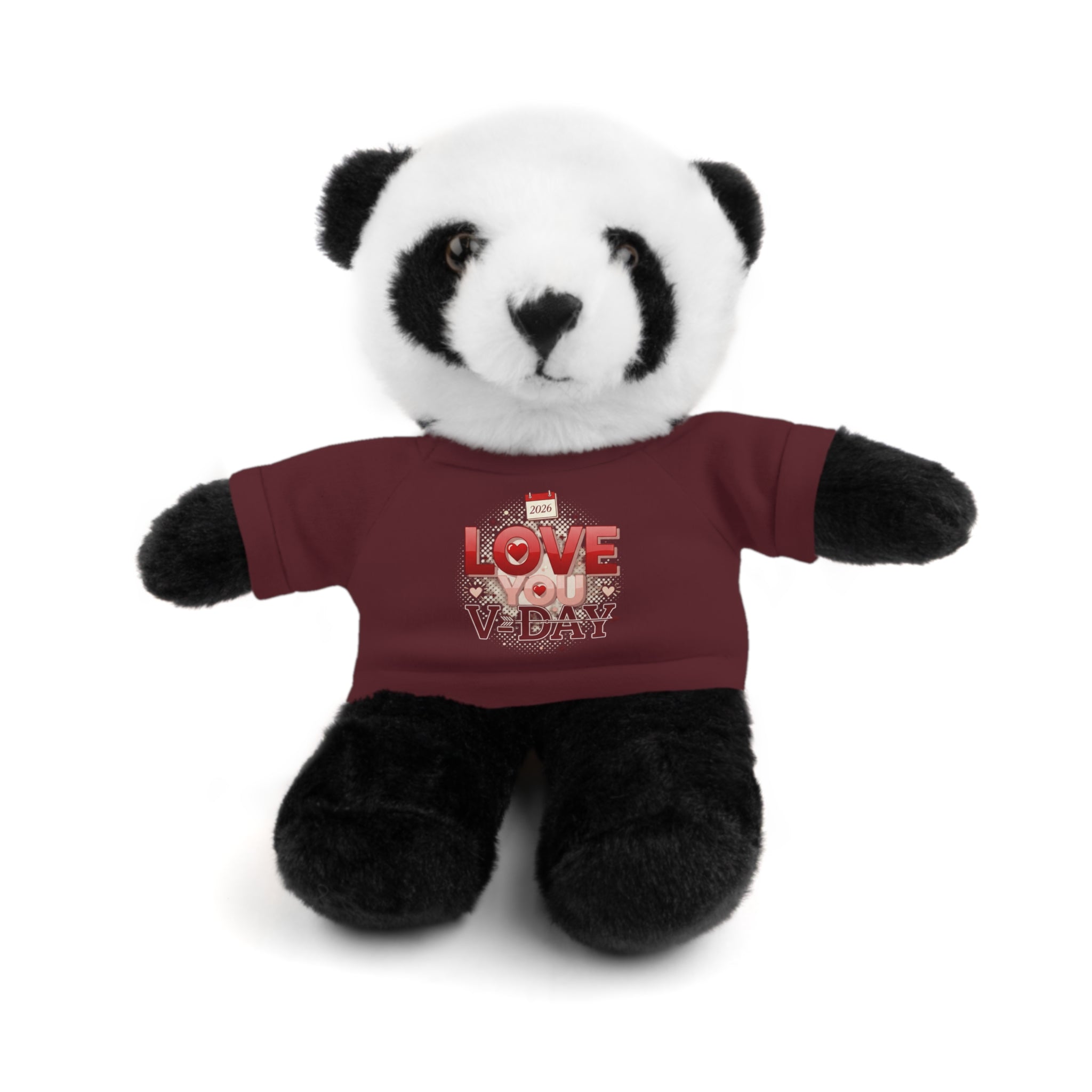 Valentine Animals (six choices) with "Love V-Day" Tee