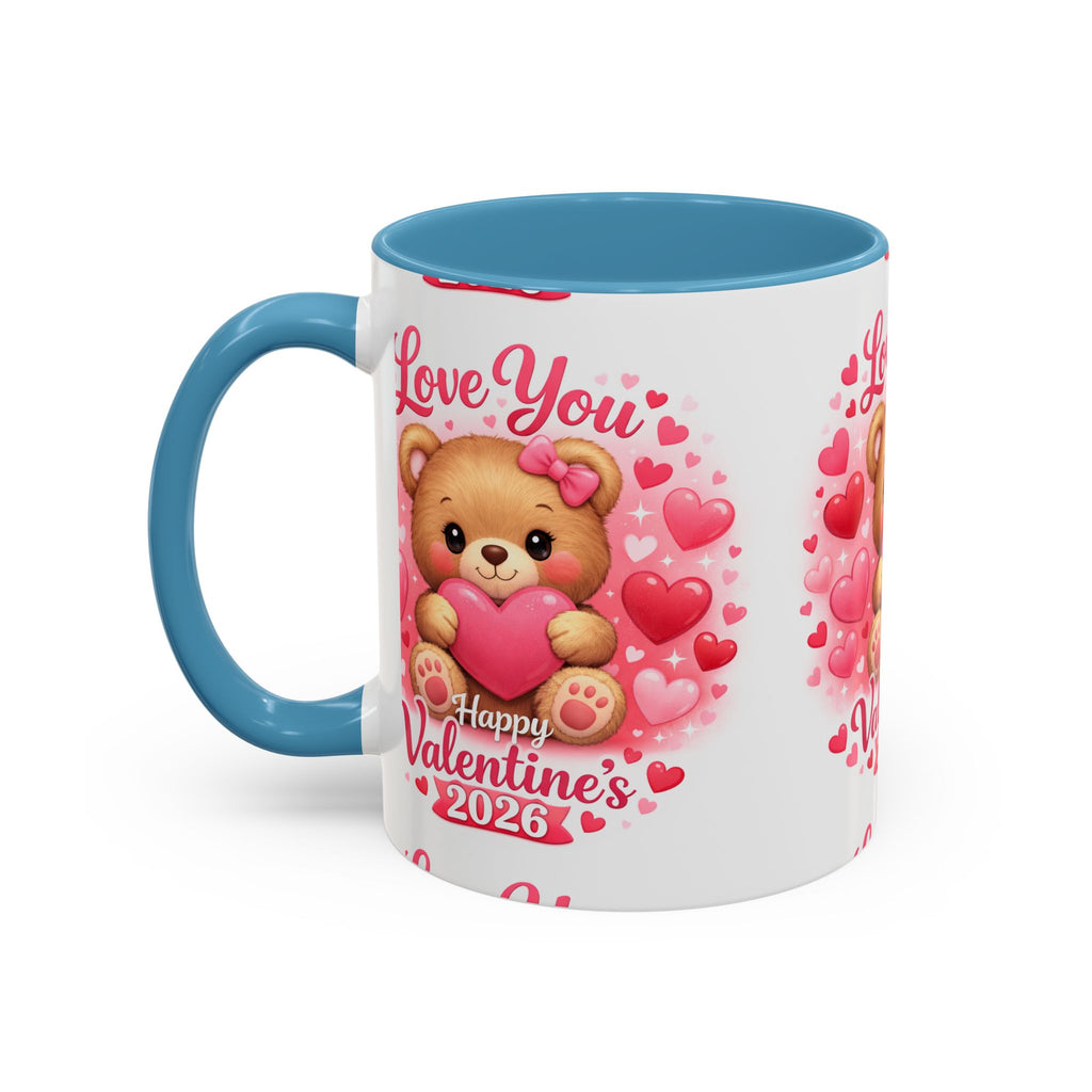 Valentine's Day 'Love Is in the Air 2026' Accent Coffee Mug (11/15oz)