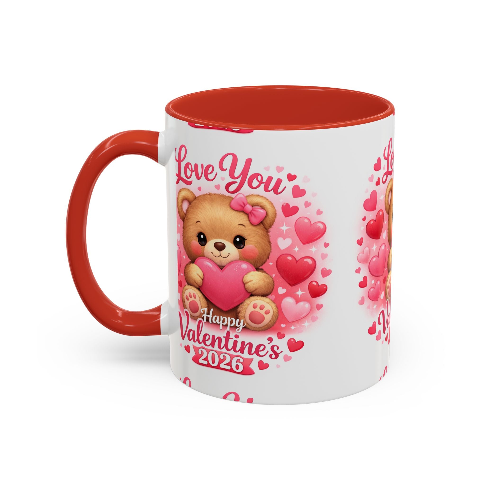Valentine's Day 'Love Is in the Air 2026' Accent Coffee Mug (11/15oz)