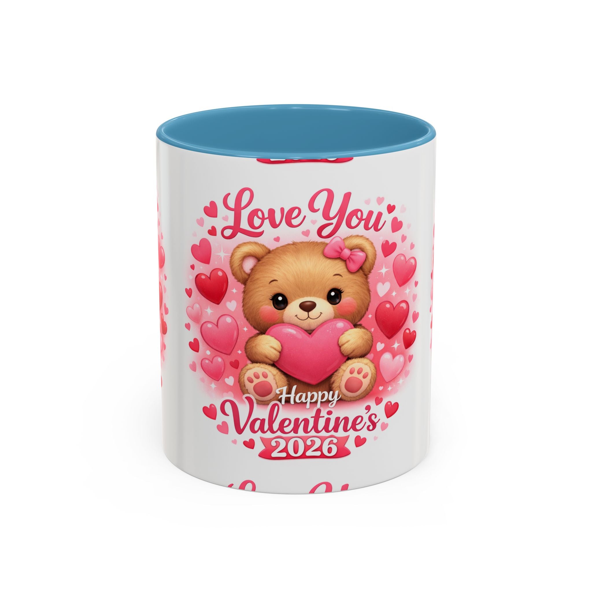 Valentine's Day 'Love Is in the Air 2026' Accent Coffee Mug (11/15oz)