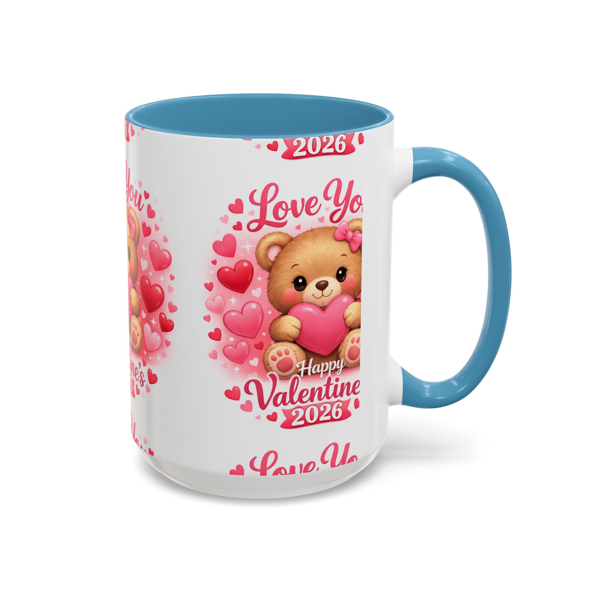 Valentine's Day 'Love Is in the Air 2026' Accent Coffee Mug (11/15oz)