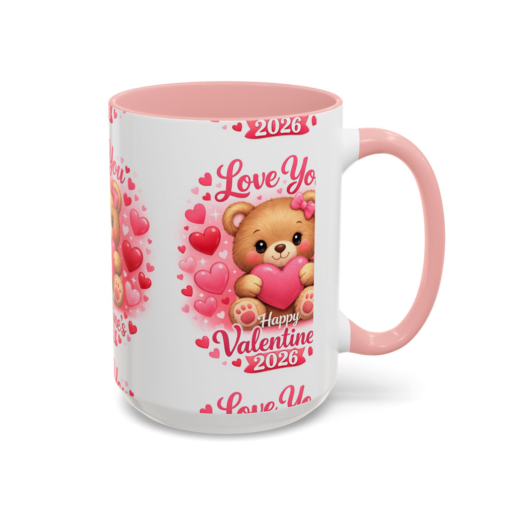 Valentine's Day 'Love Is in the Air 2026' Accent Coffee Mug (11/15oz)