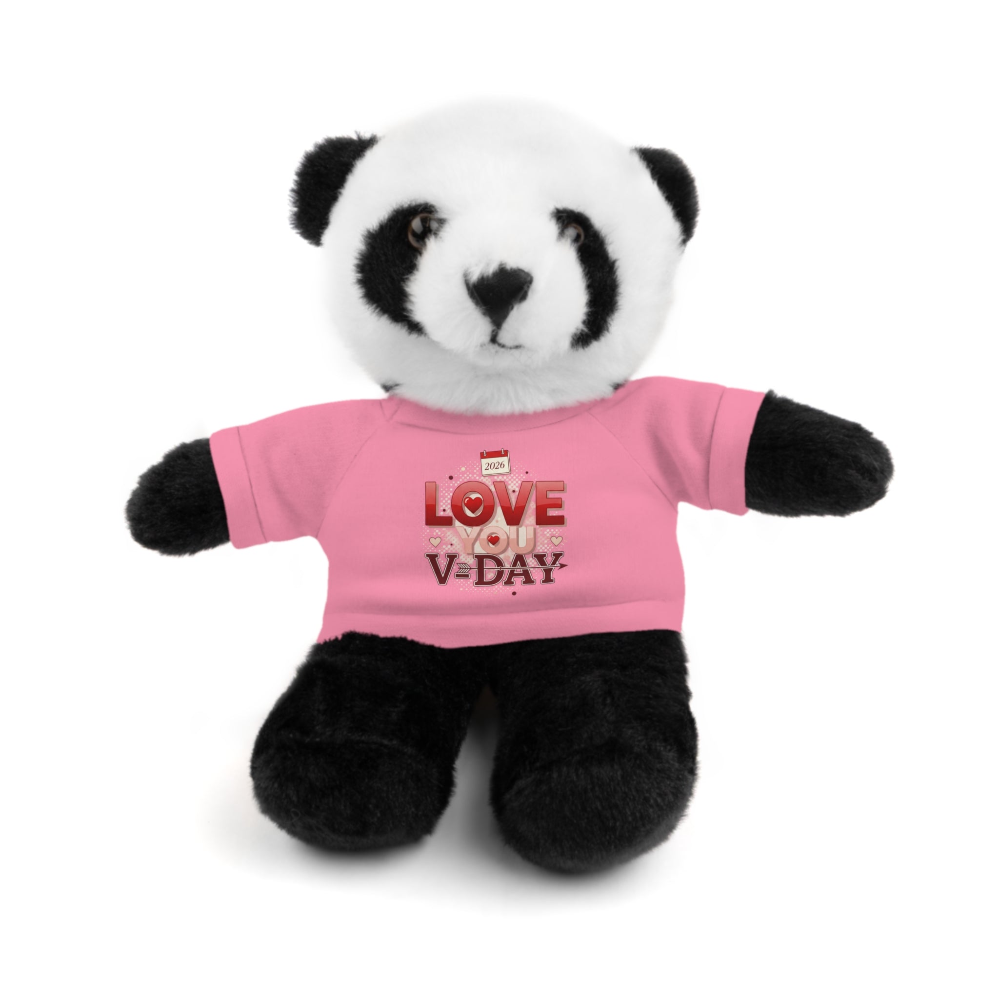 Valentine Animals (six choices) with "Love V-Day" Tee