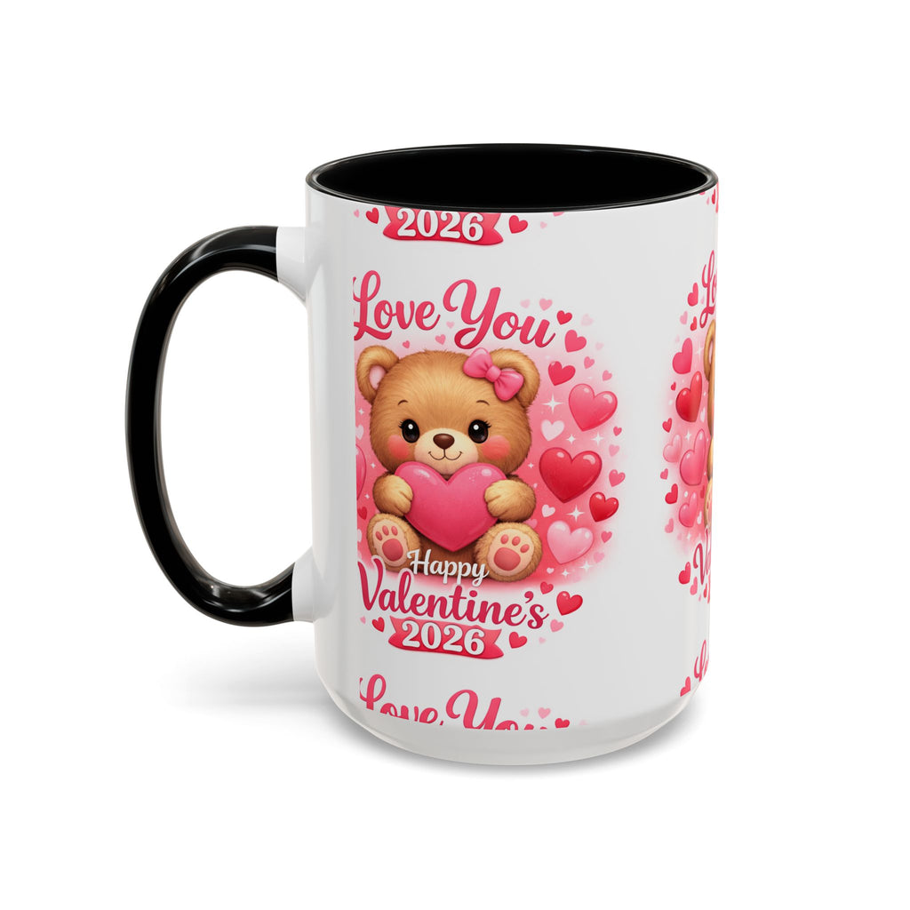 Valentine's Day 'Love Is in the Air 2026' Accent Coffee Mug (11/15oz)