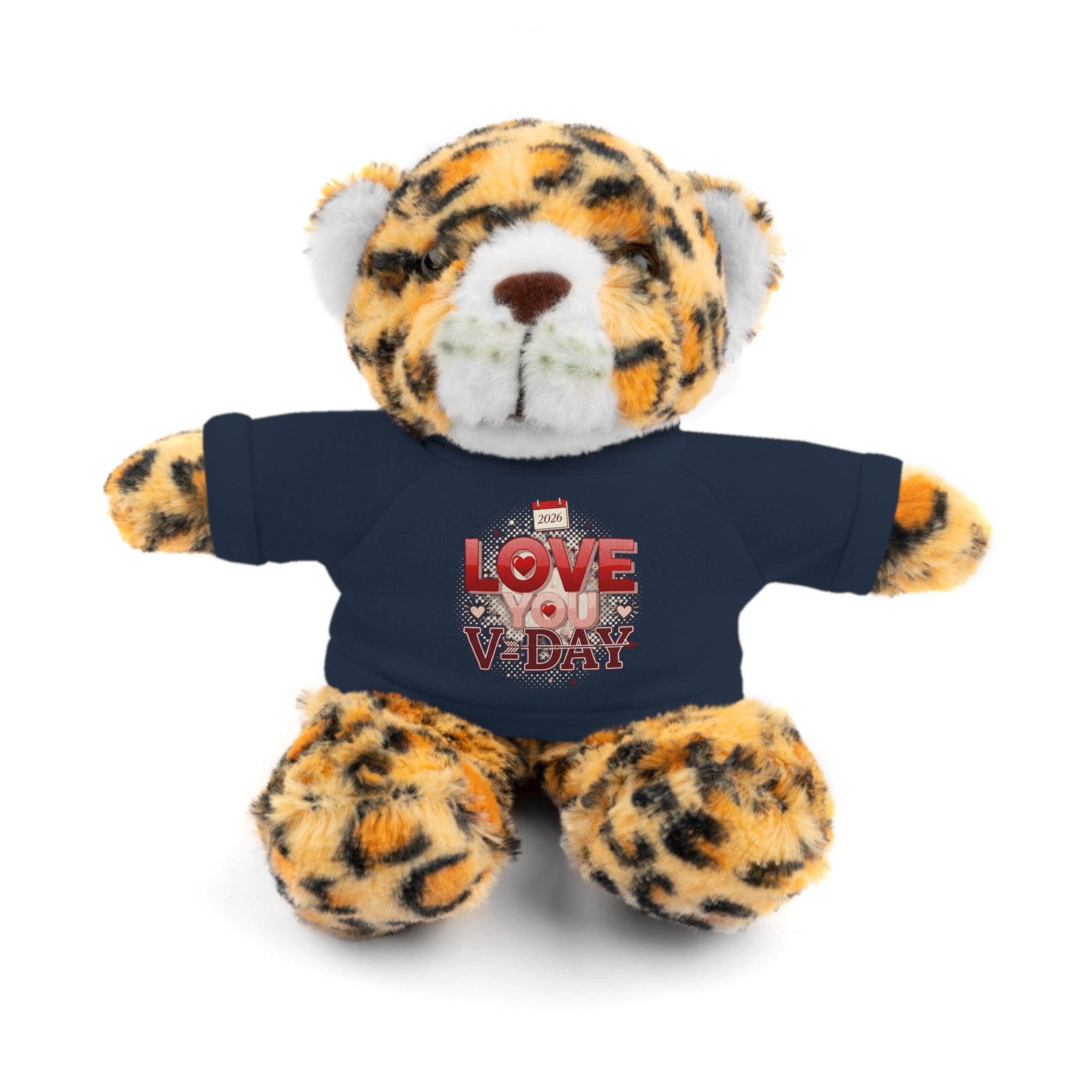 Valentine Animals (six choices) with "Love V-Day" Tee