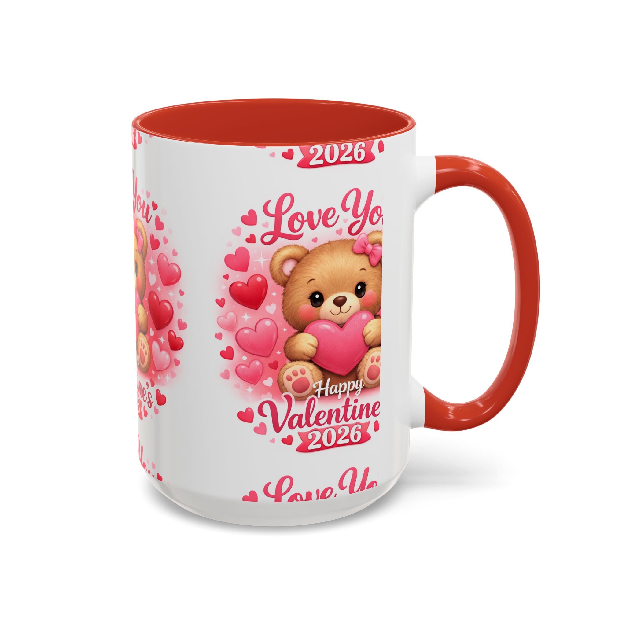Valentine's Day 'Love Is in the Air 2026' Accent Coffee Mug (11/15oz)