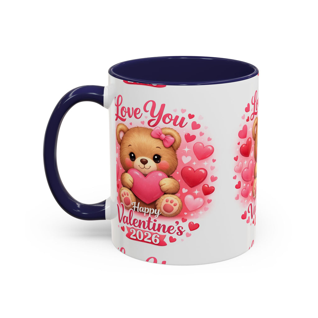Valentine's Day 'Love Is in the Air 2026' Accent Coffee Mug (11/15oz)