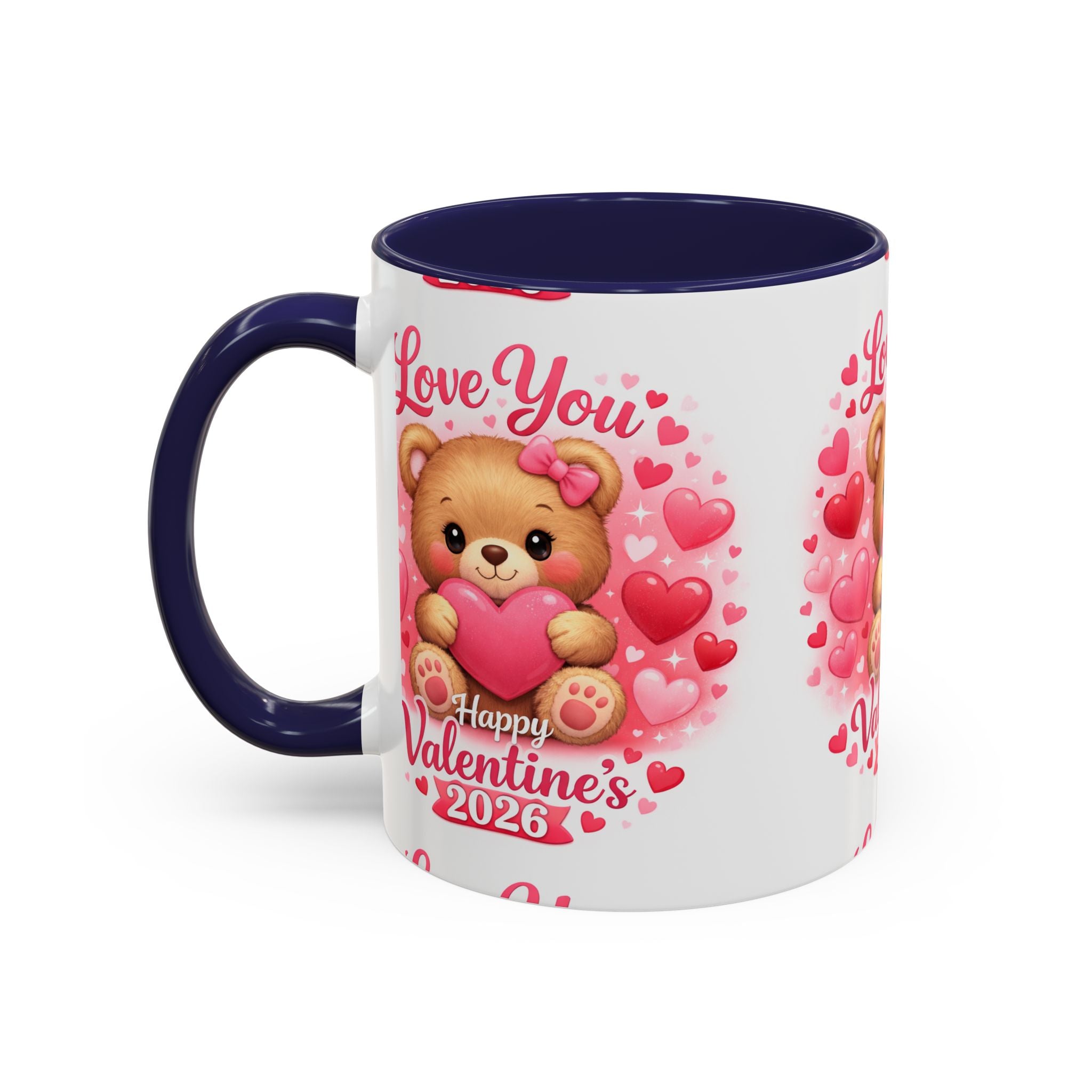 Valentine's Day 'Love Is in the Air 2026' Accent Coffee Mug (11/15oz)