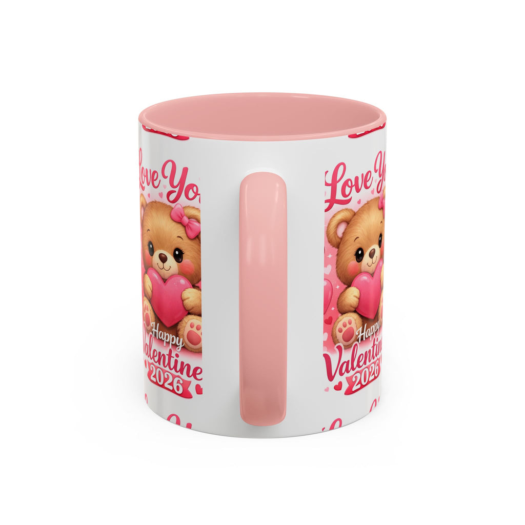 Valentine's Day 'Love Is in the Air 2026' Accent Coffee Mug (11/15oz)
