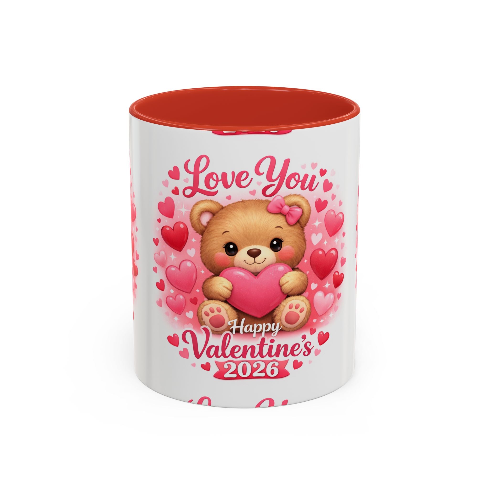 Valentine's Day 'Love Is in the Air 2026' Accent Coffee Mug (11/15oz)