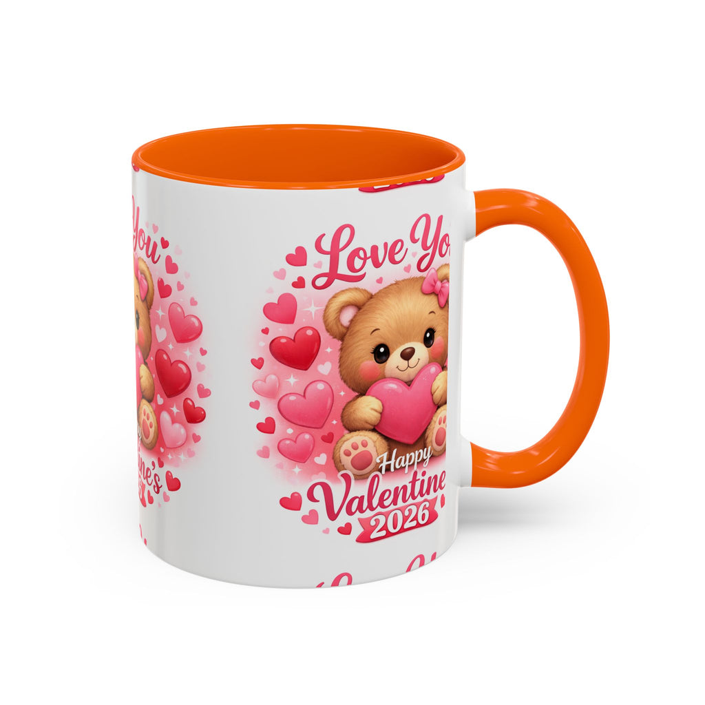 Valentine's Day 'Love Is in the Air 2026' Accent Coffee Mug (11/15oz)