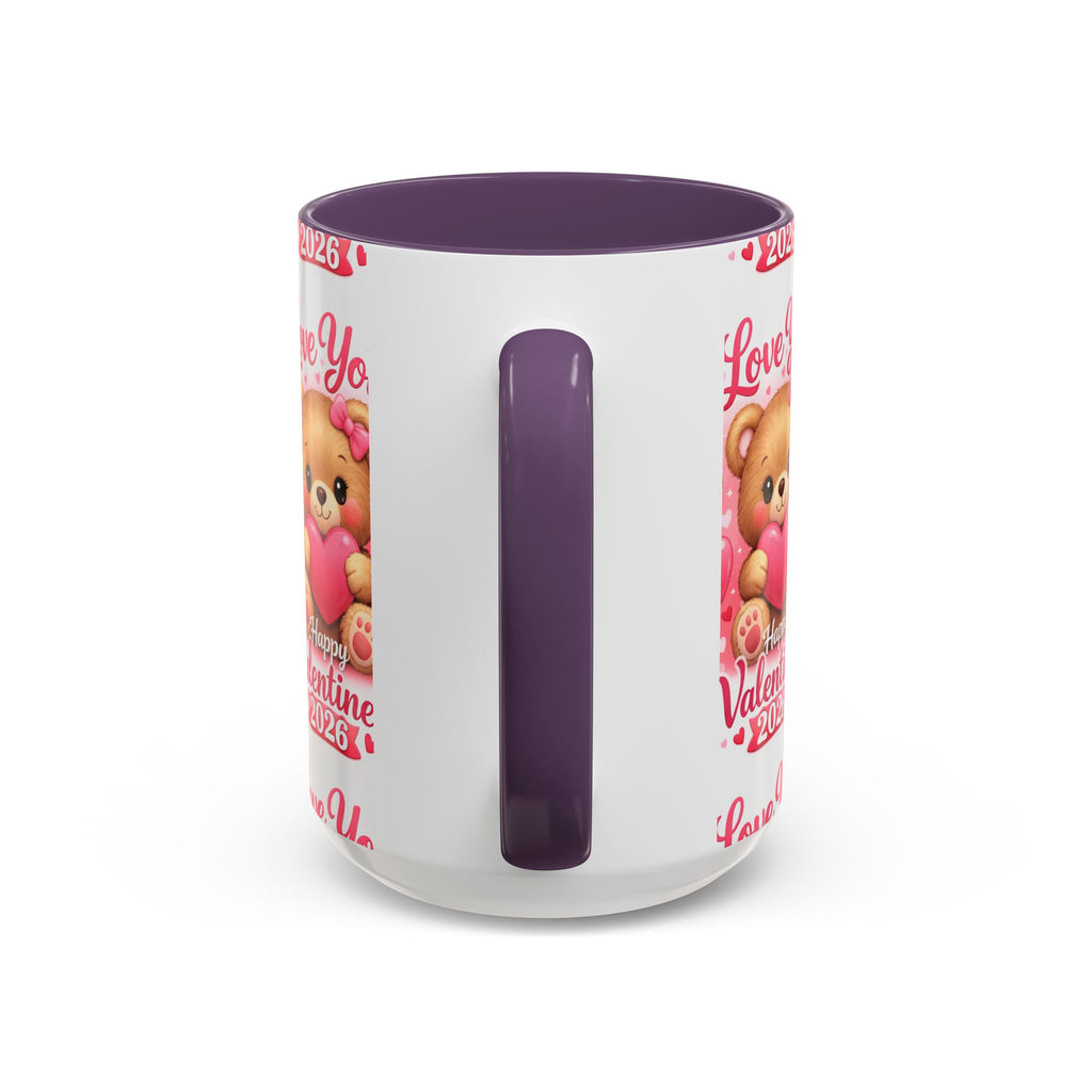 Valentine's Day 'Love Is in the Air 2026' Accent Coffee Mug (11/15oz)