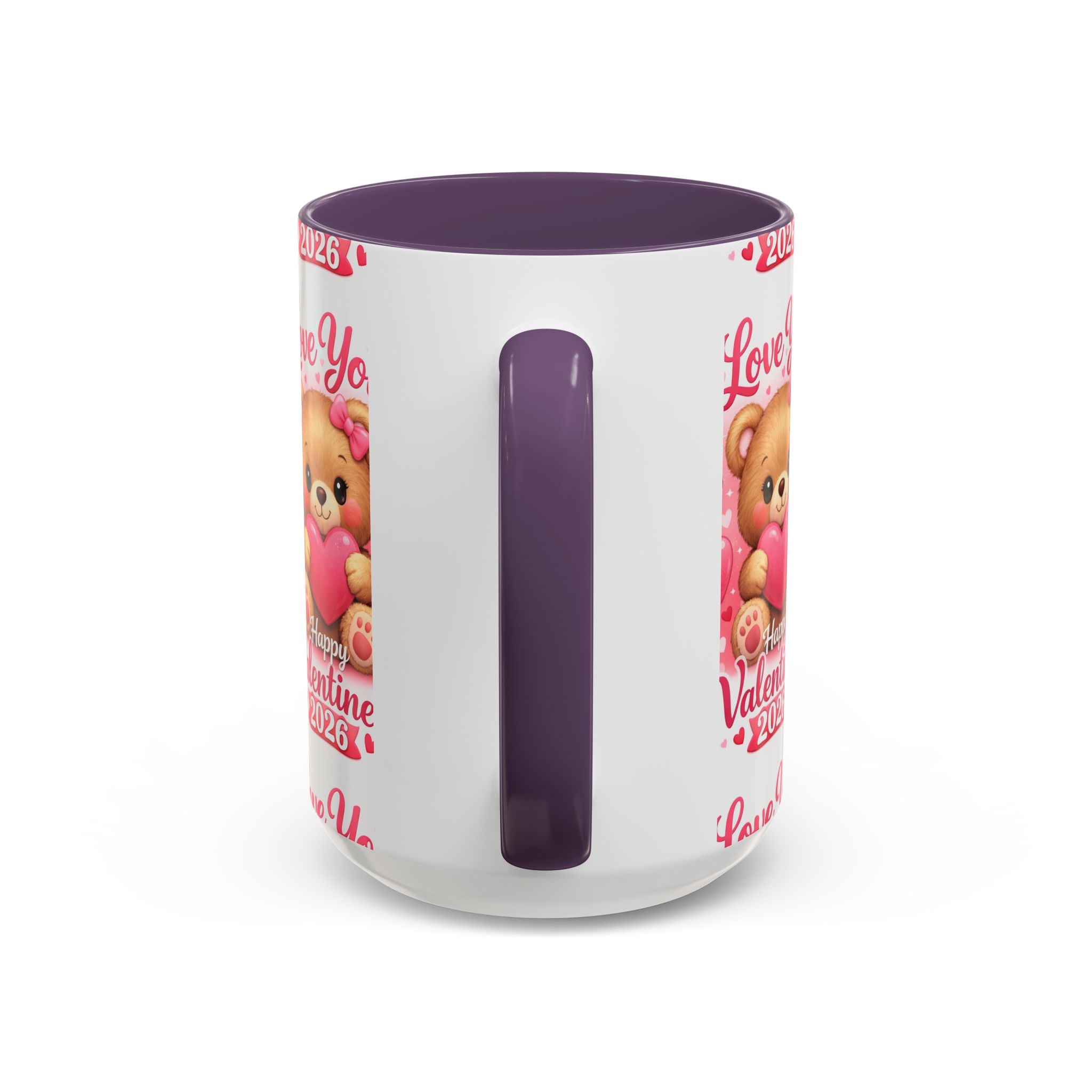 Valentine's Day 'Love Is in the Air 2026' Accent Coffee Mug (11/15oz)