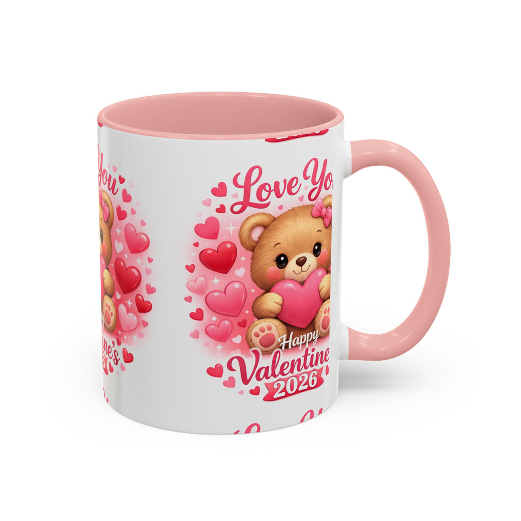 Valentine's Day 'Love Is in the Air 2026' Accent Coffee Mug (11/15oz)