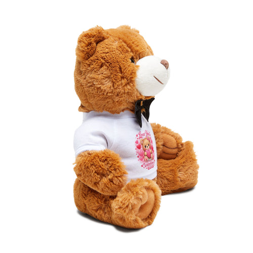 Valentine Teddy Bear with 'Be Mine' T-Shirt — Plush Gift for Kids & Couples
