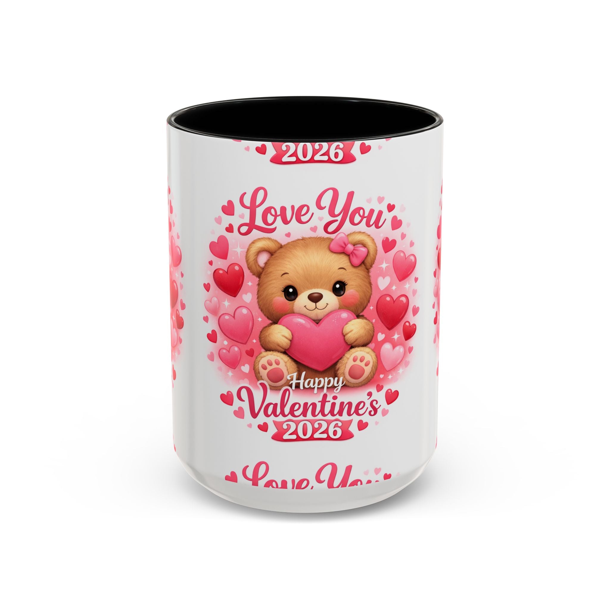 Valentine's Day 'Love Is in the Air 2026' Accent Coffee Mug (11/15oz)