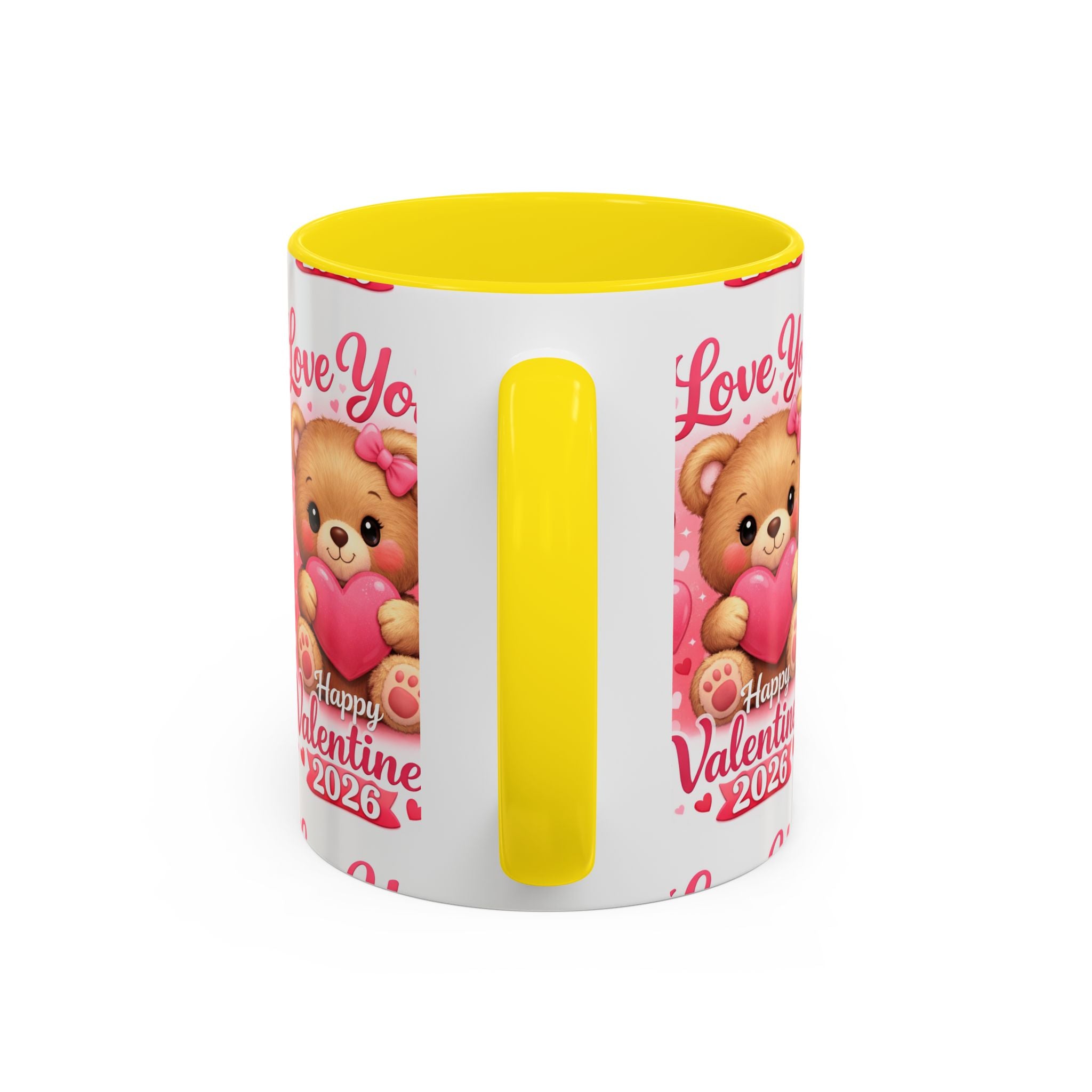 Valentine's Day 'Love Is in the Air 2026' Accent Coffee Mug (11/15oz)