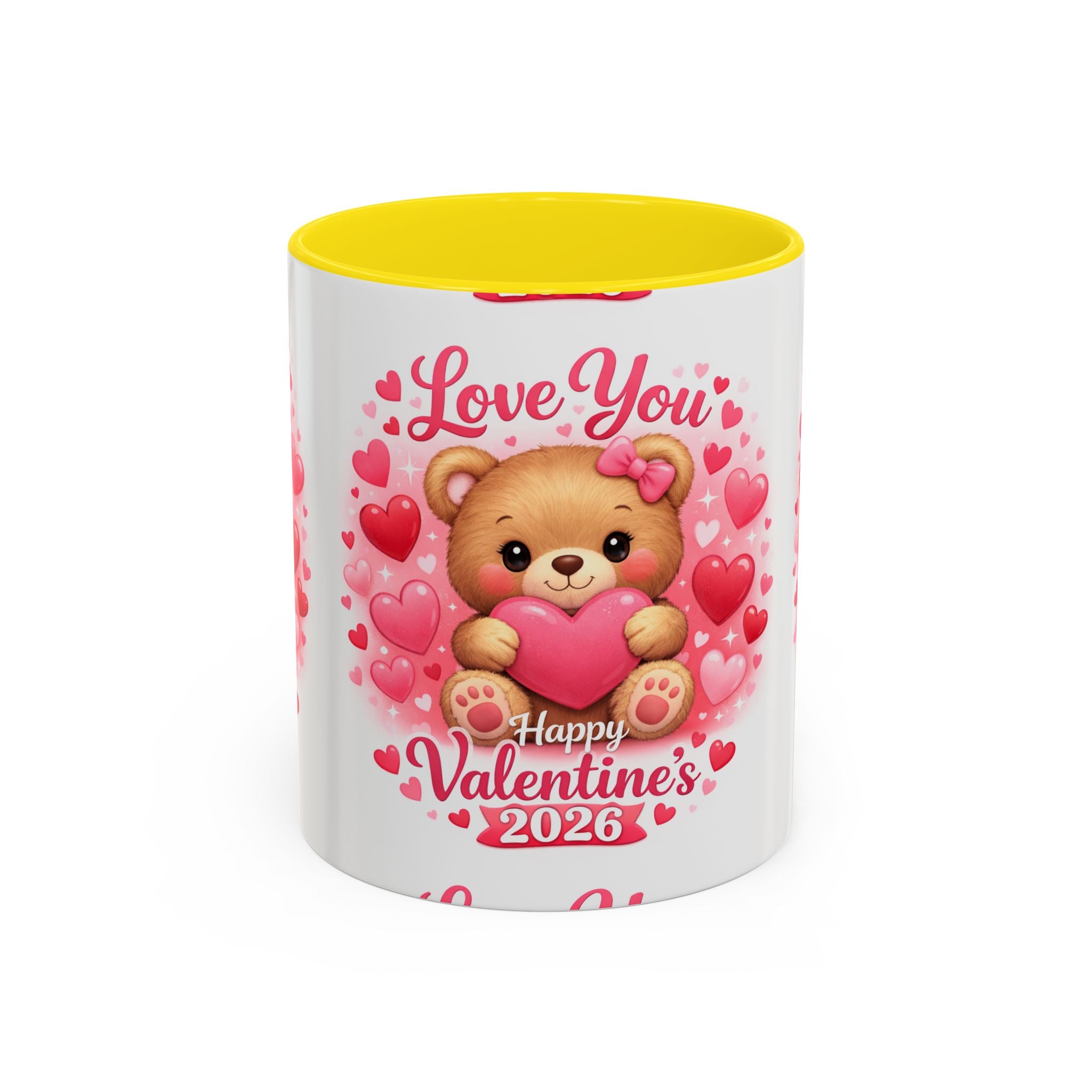 Valentine's Day 'Love Is in the Air 2026' Accent Coffee Mug (11/15oz)