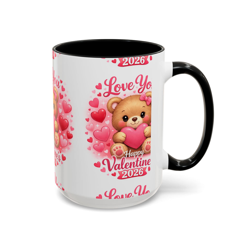 Valentine's Day 'Love Is in the Air 2026' Accent Coffee Mug (11/15oz)
