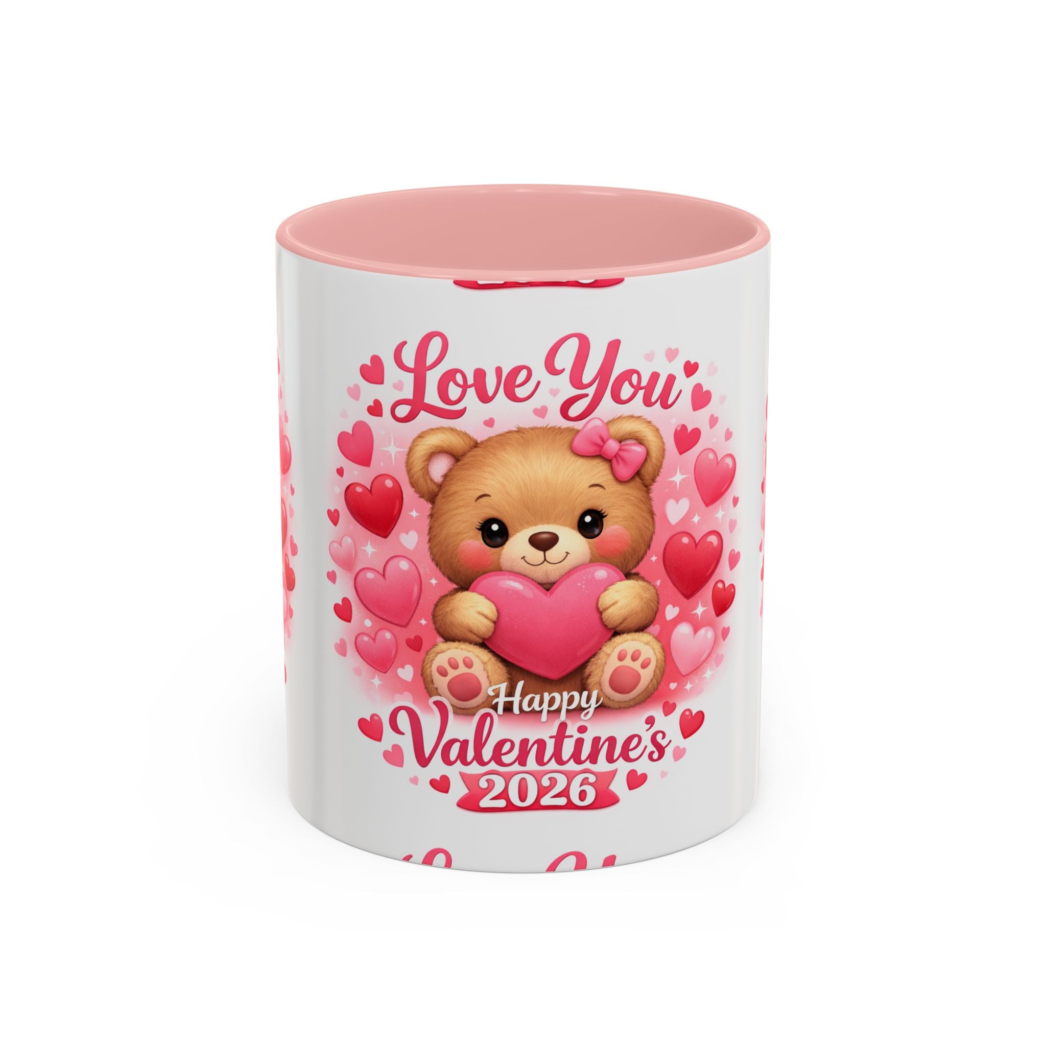 Valentine's Day 'Love Is in the Air 2026' Accent Coffee Mug (11/15oz)