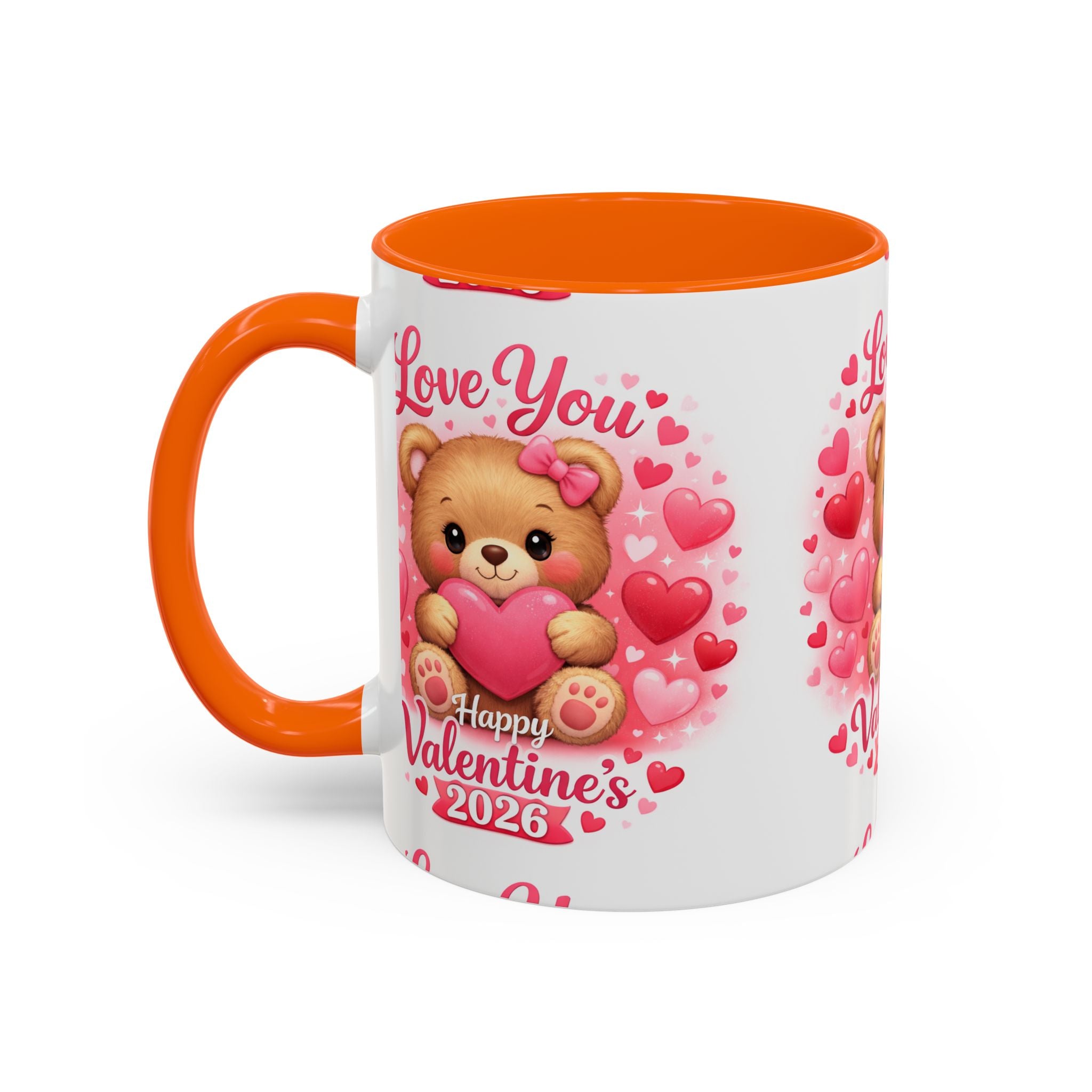 Valentine's Day 'Love Is in the Air 2026' Accent Coffee Mug (11/15oz)