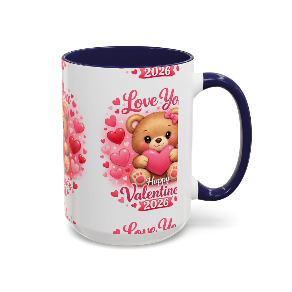 Valentine's Day 'Love Is in the Air 2026' Accent Coffee Mug (11/15oz)