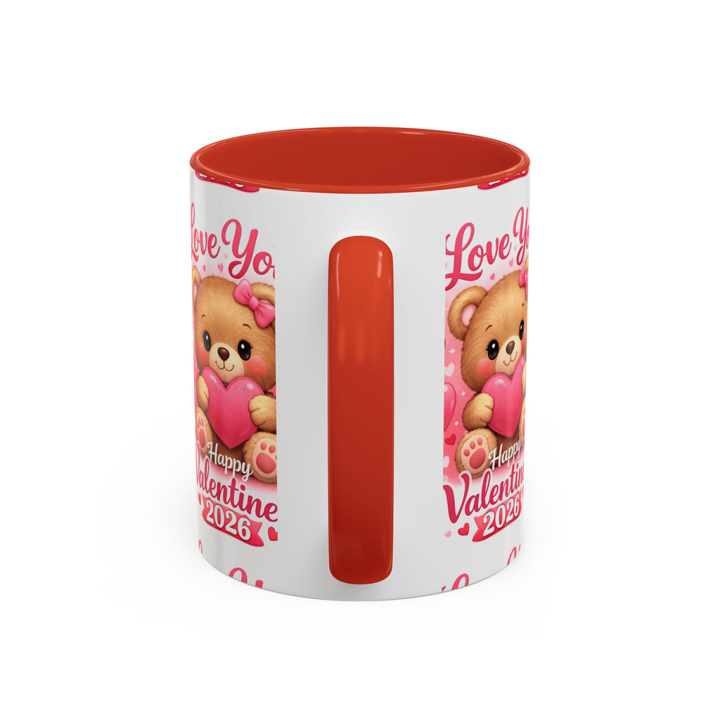 Valentine's Day 'Love Is in the Air 2026' Accent Coffee Mug (11/15oz)