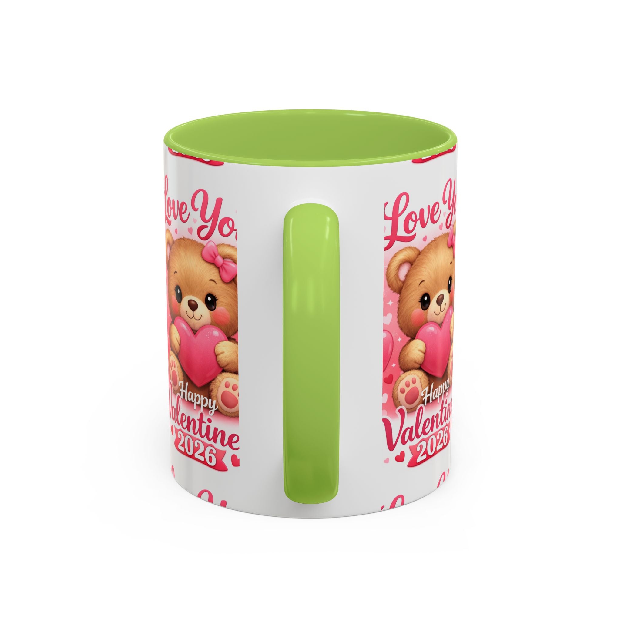 Valentine's Day 'Love Is in the Air 2026' Accent Coffee Mug (11/15oz)
