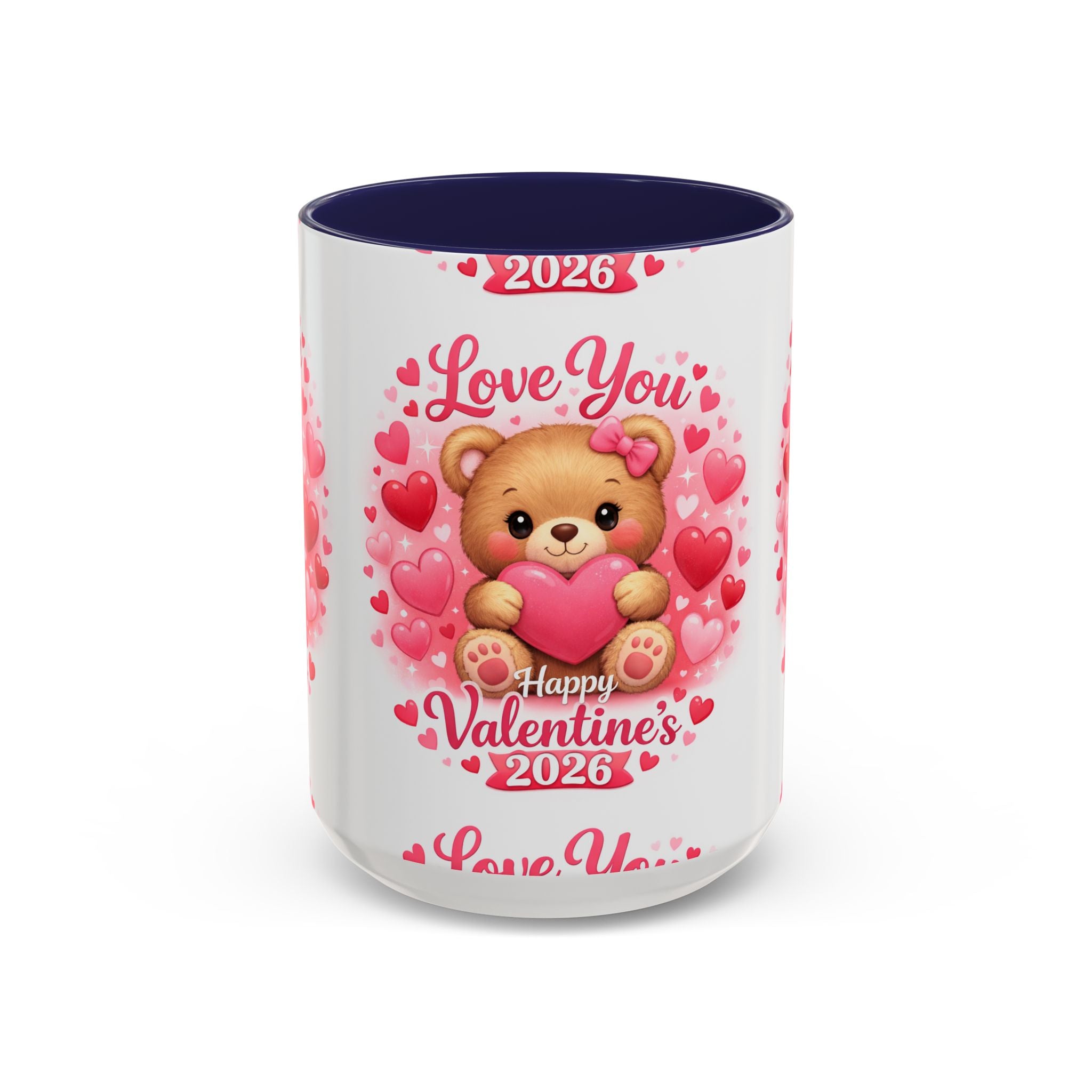 Valentine's Day 'Love Is in the Air 2026' Accent Coffee Mug (11/15oz)