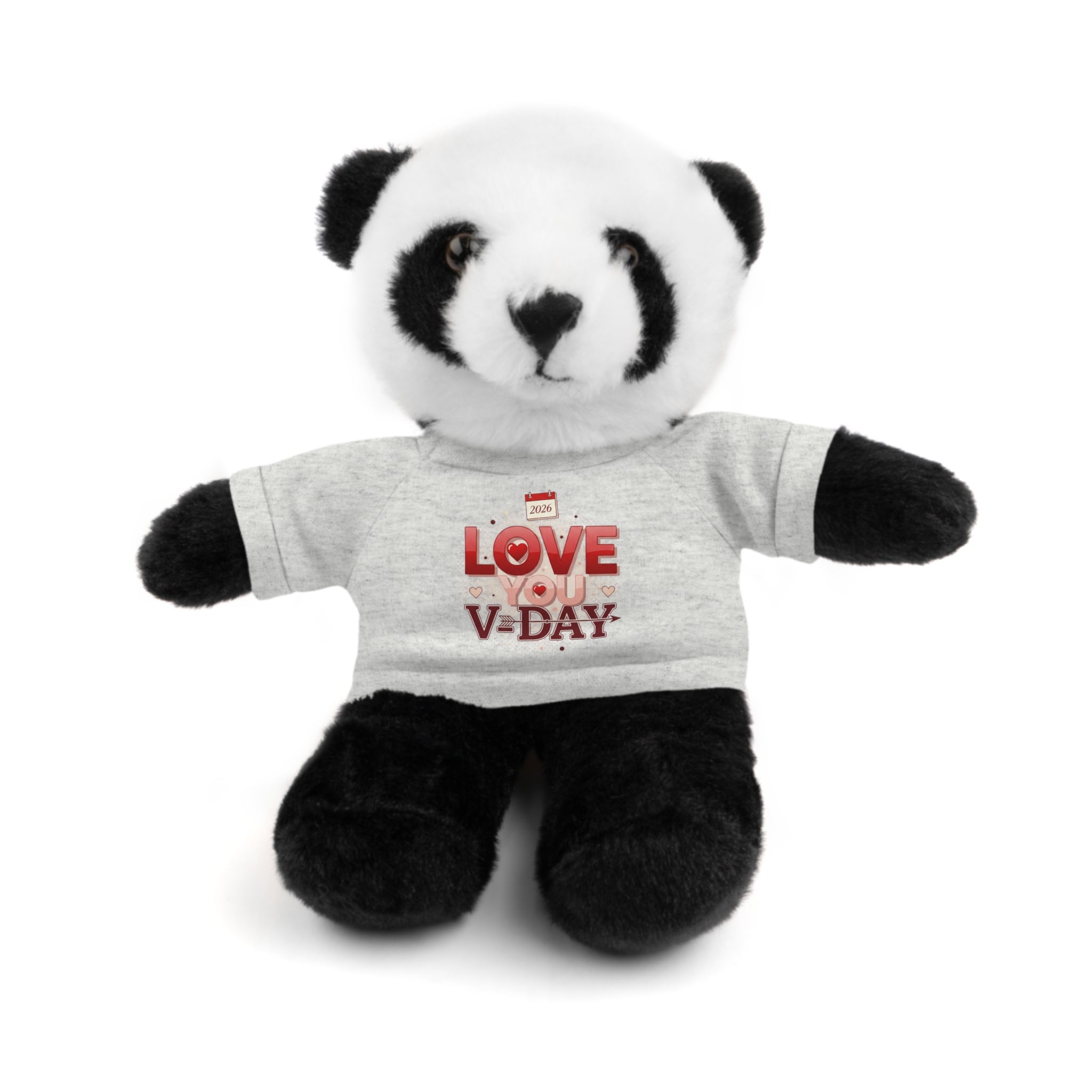 Valentine Animals (six choices) with "Love V-Day" Tee