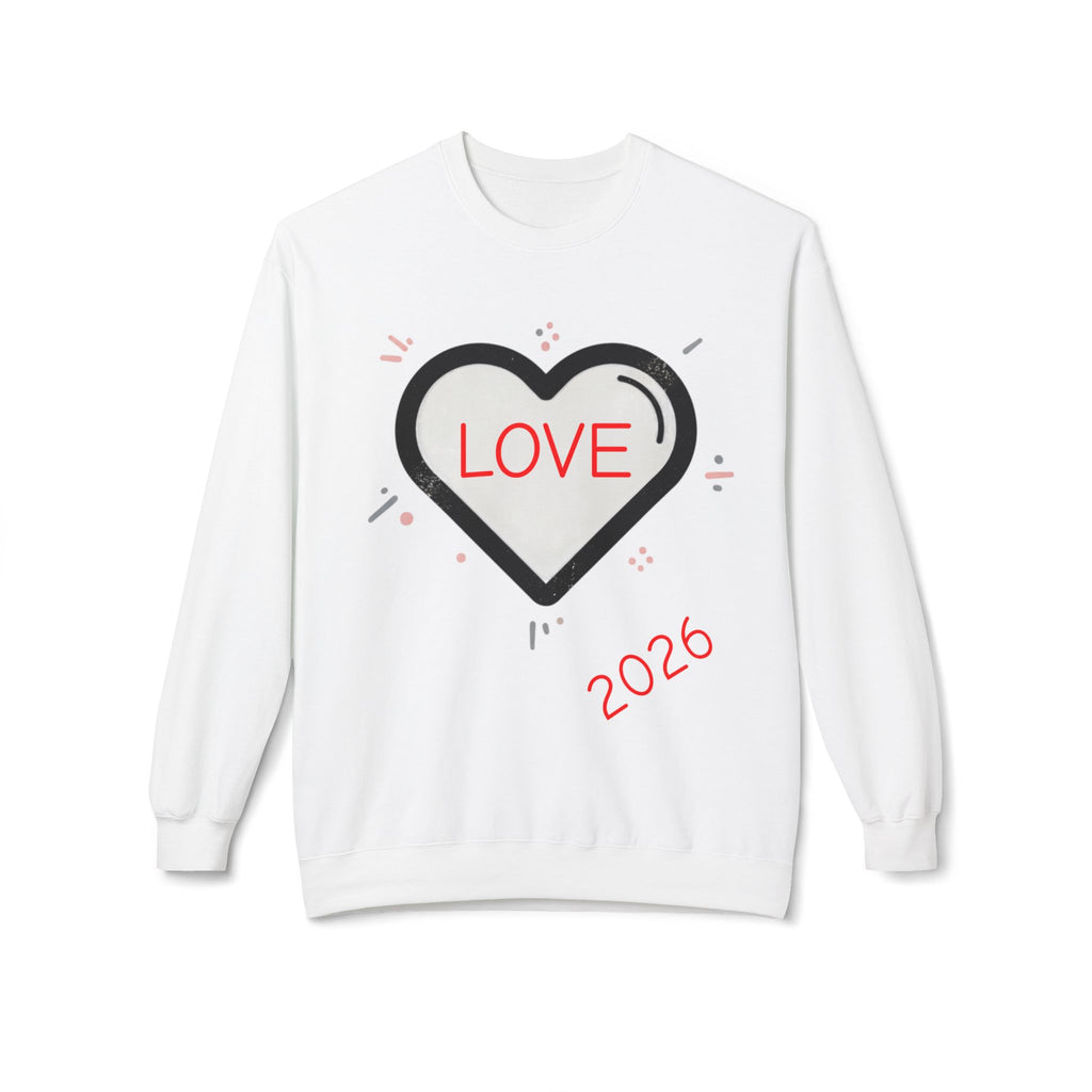 Love Heart Crewneck Sweatshirt Valentine's Day '26 Valentine's Pullover