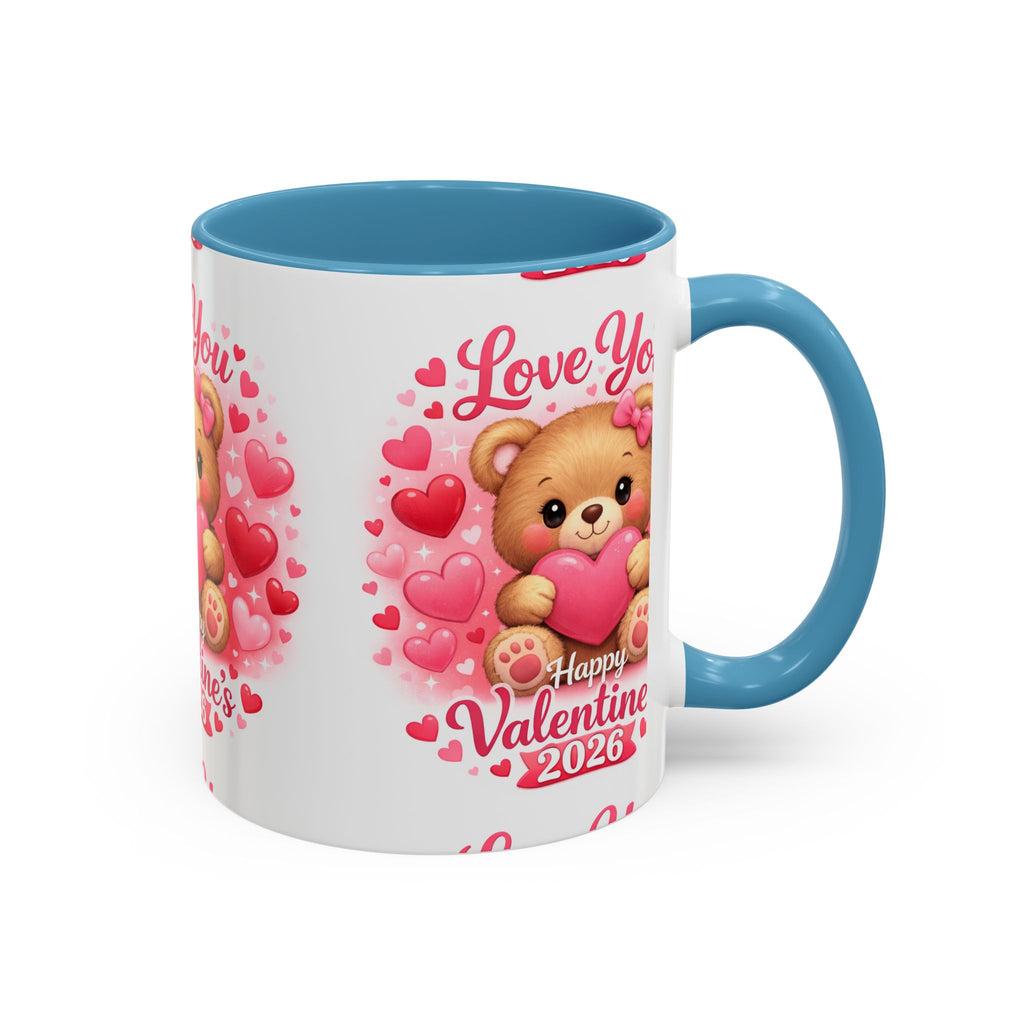 Valentine's Day 'Love Is in the Air 2026' Accent Coffee Mug (11/15oz)