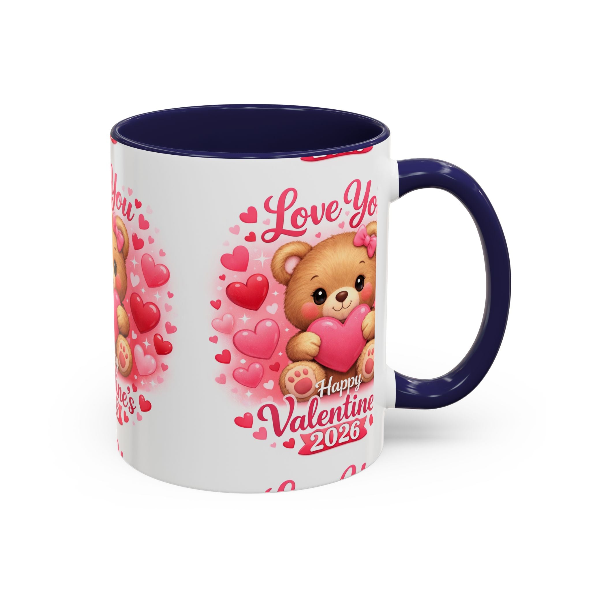 Valentine's Day 'Love Is in the Air 2026' Accent Coffee Mug (11/15oz)