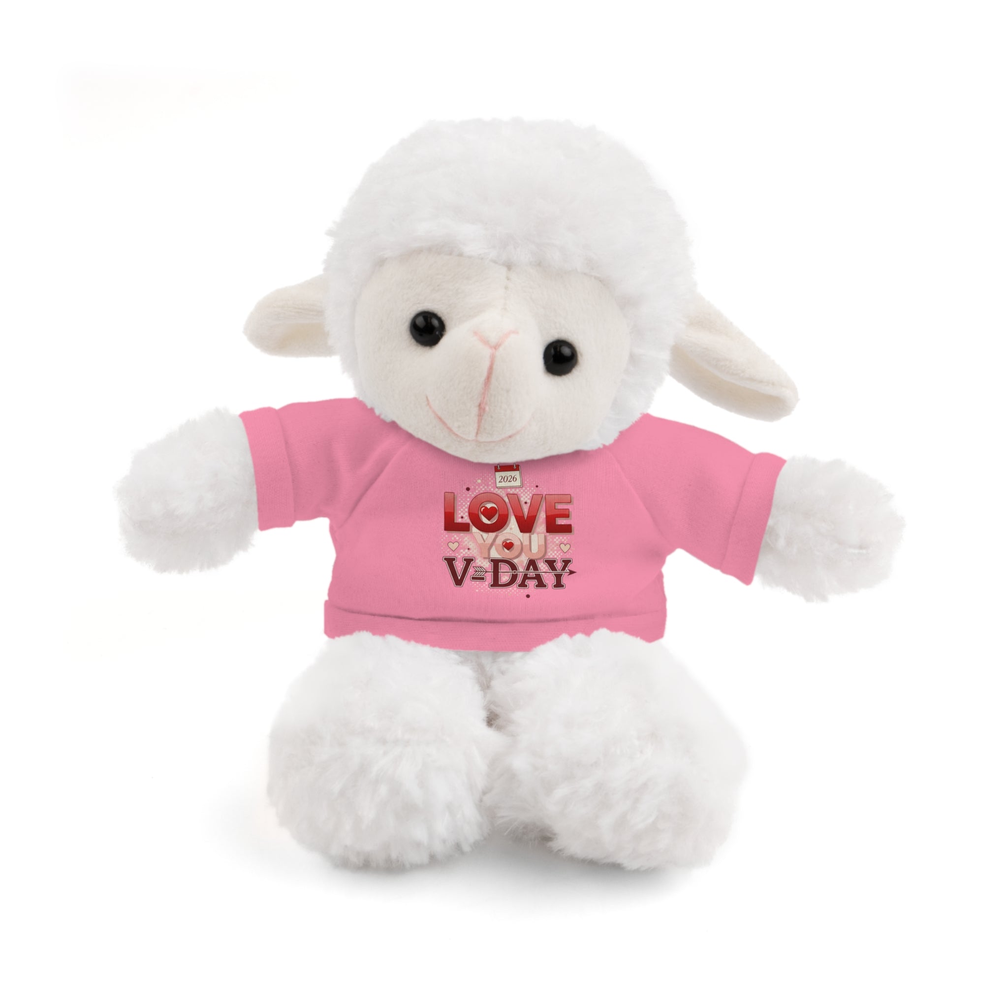 Valentine Animals (six choices) with "Love V-Day" Tee