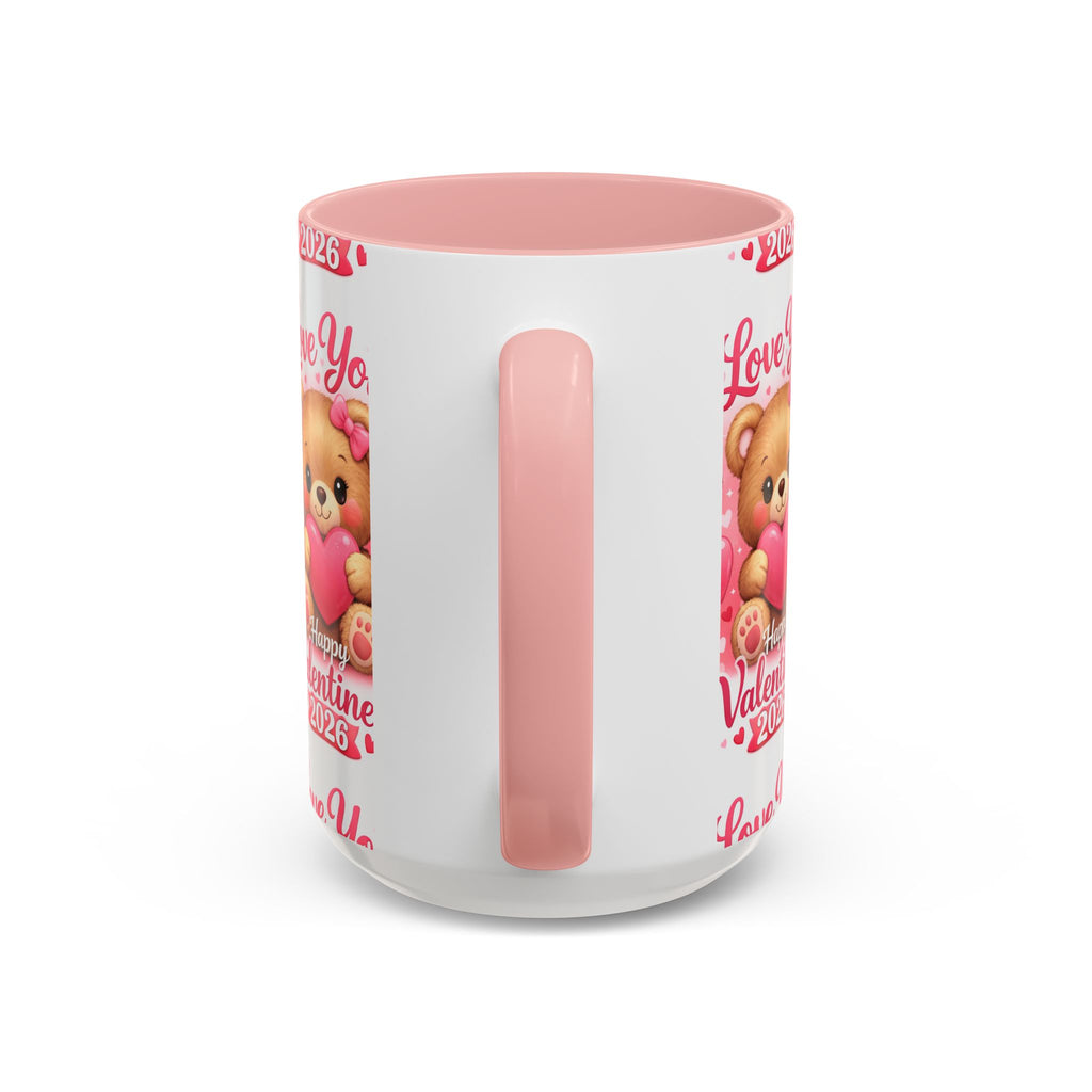Valentine's Day 'Love Is in the Air 2026' Accent Coffee Mug (11/15oz)
