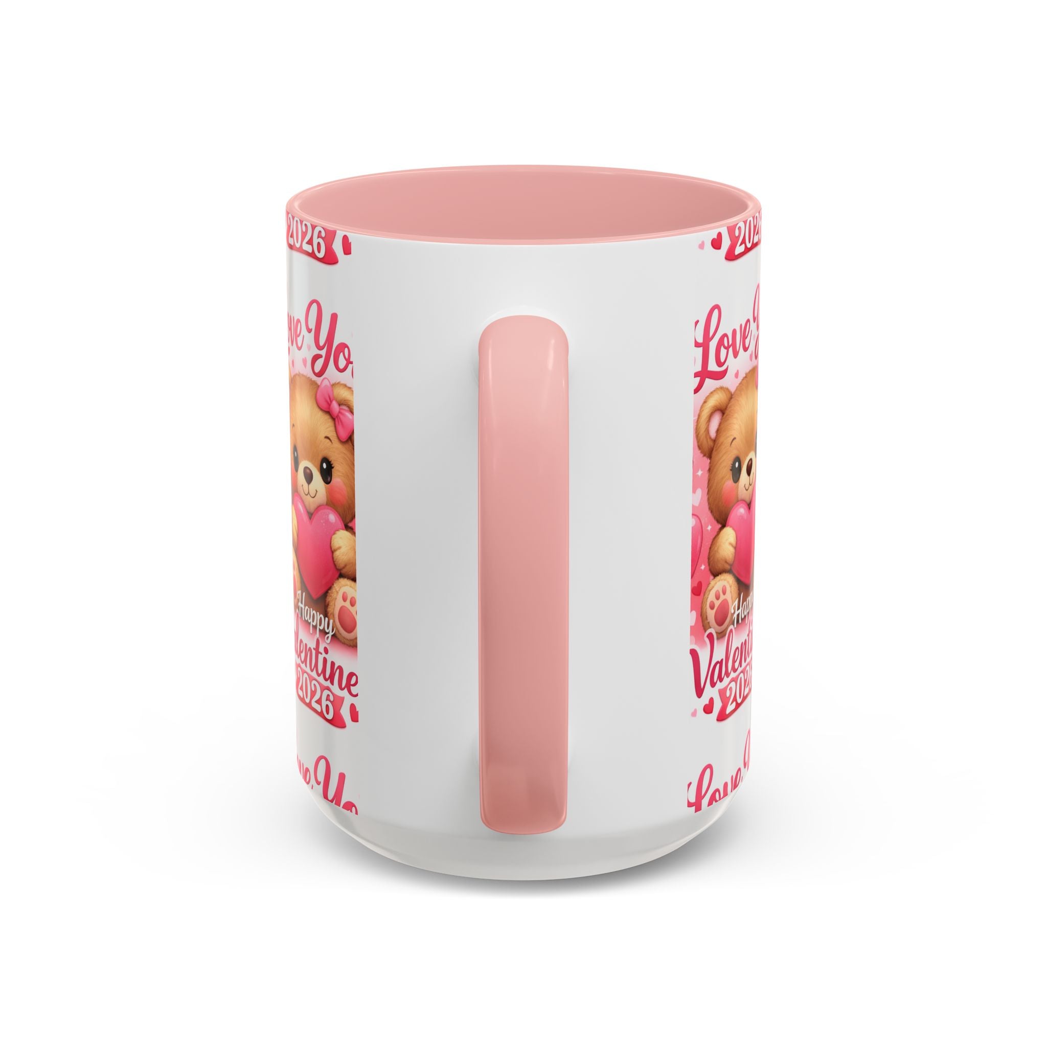 Valentine's Day 'Love Is in the Air 2026' Accent Coffee Mug (11/15oz)