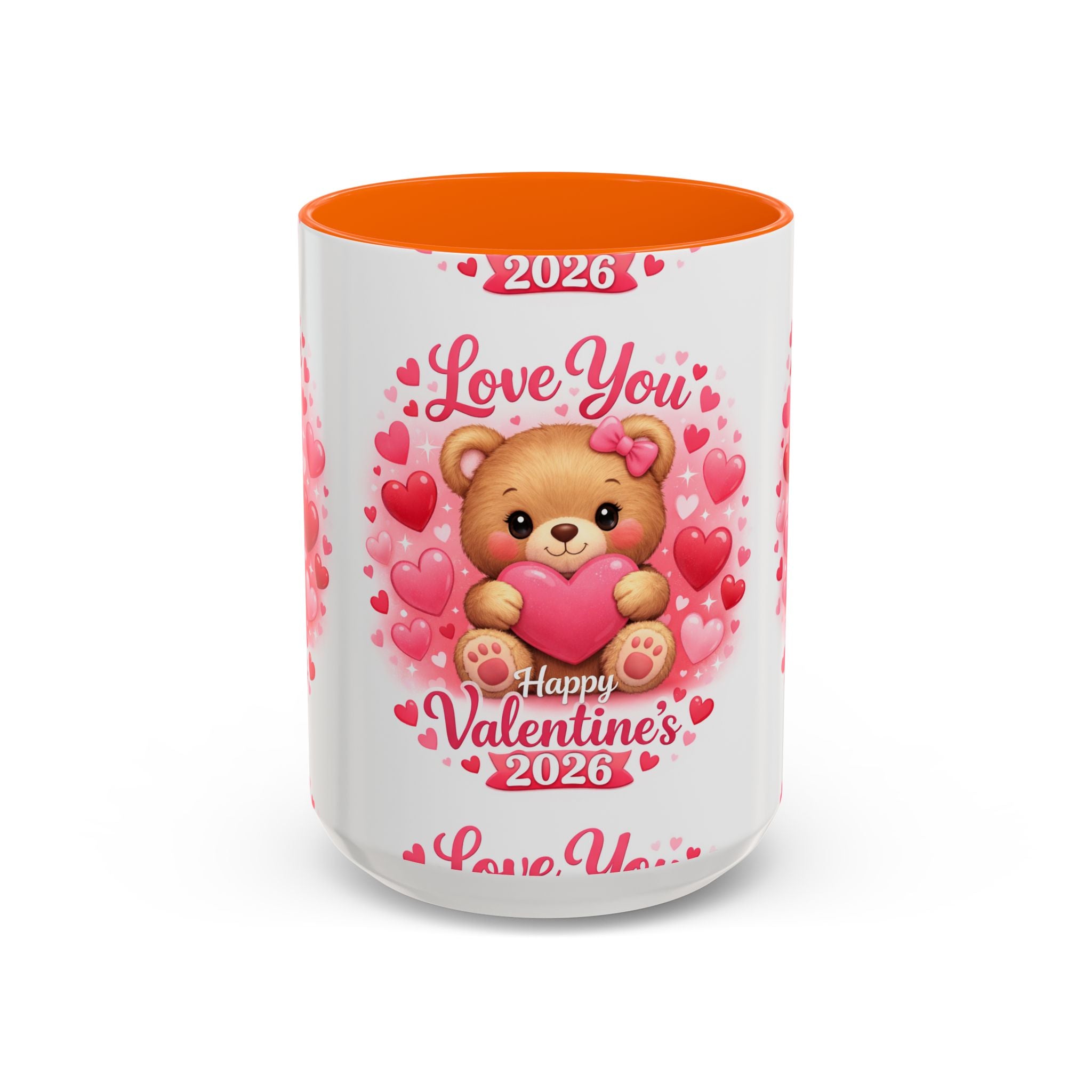 Valentine's Day 'Love Is in the Air 2026' Accent Coffee Mug (11/15oz)