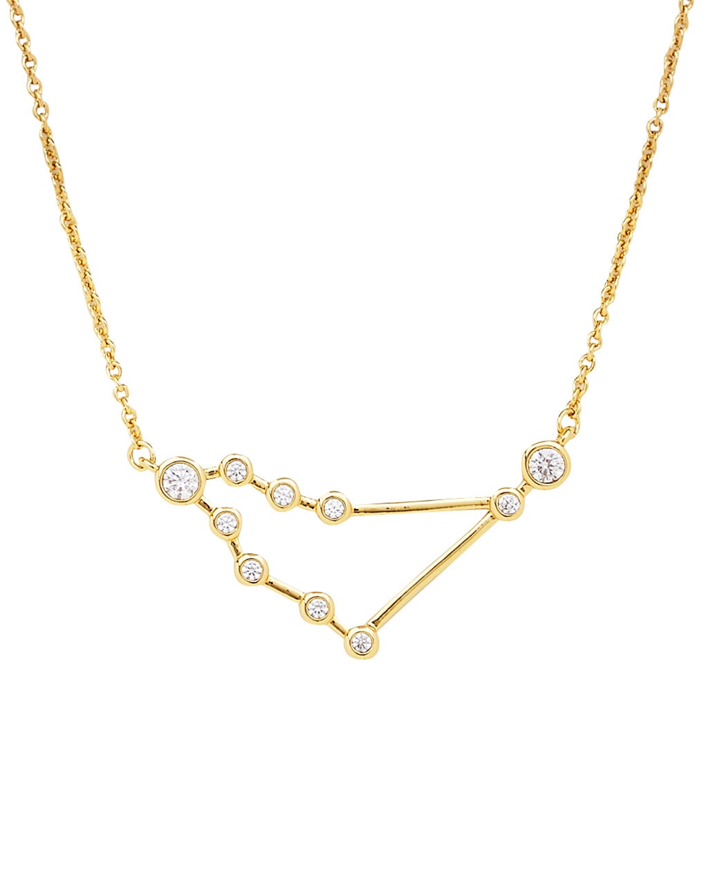 'When Stars Align' Constellation Necklace Gold Capricorn (Dec 22 - Jan 19)
