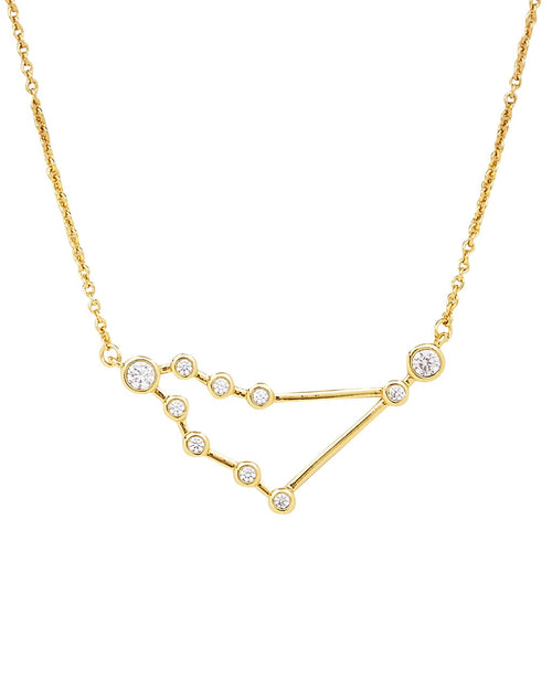 'When Stars Align' Constellation Necklace Gold Capricorn (Dec 22 - Jan 19)