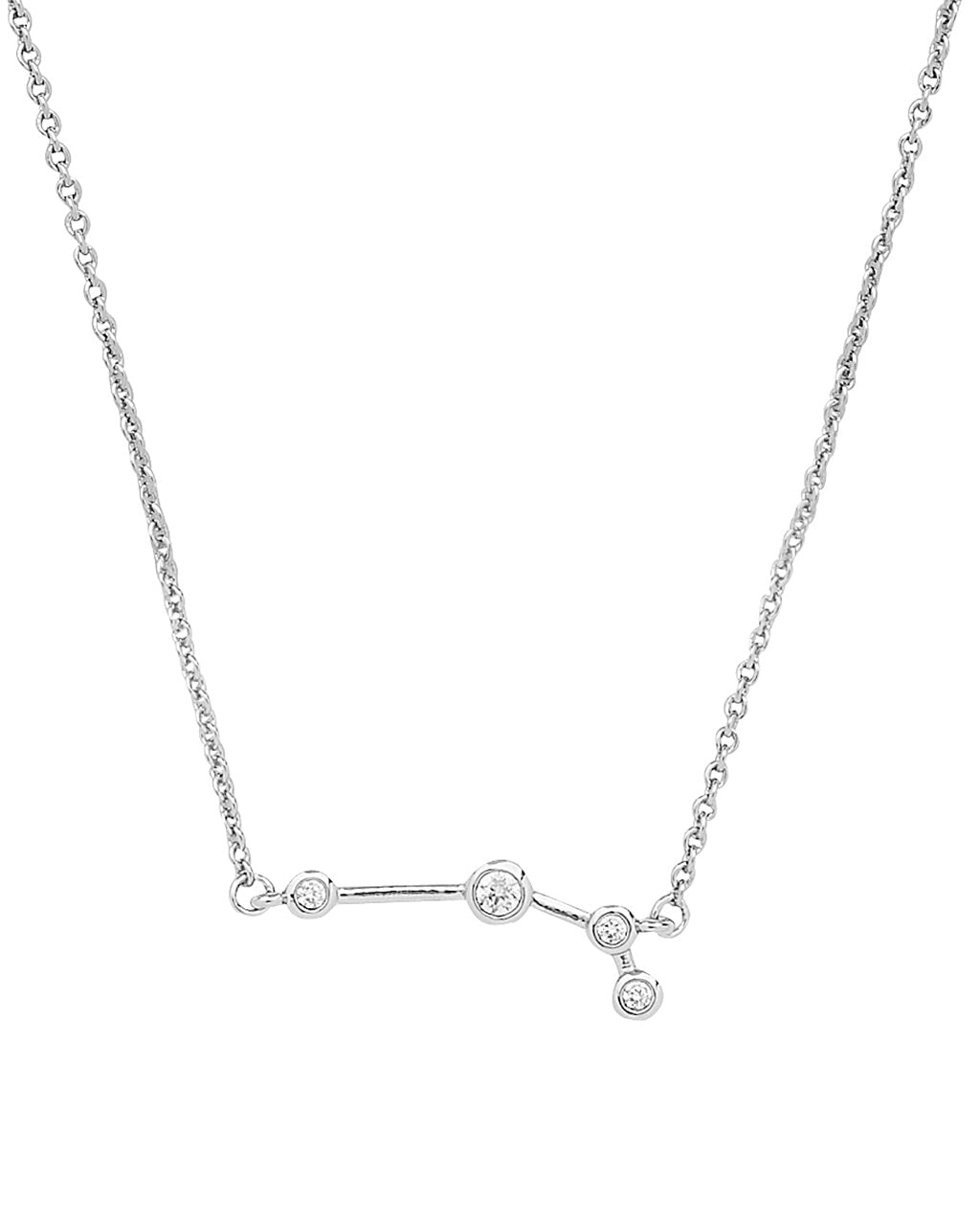 'When Stars Align' Constellation Necklace Silver Aries (Mar 21 - Apr 19)