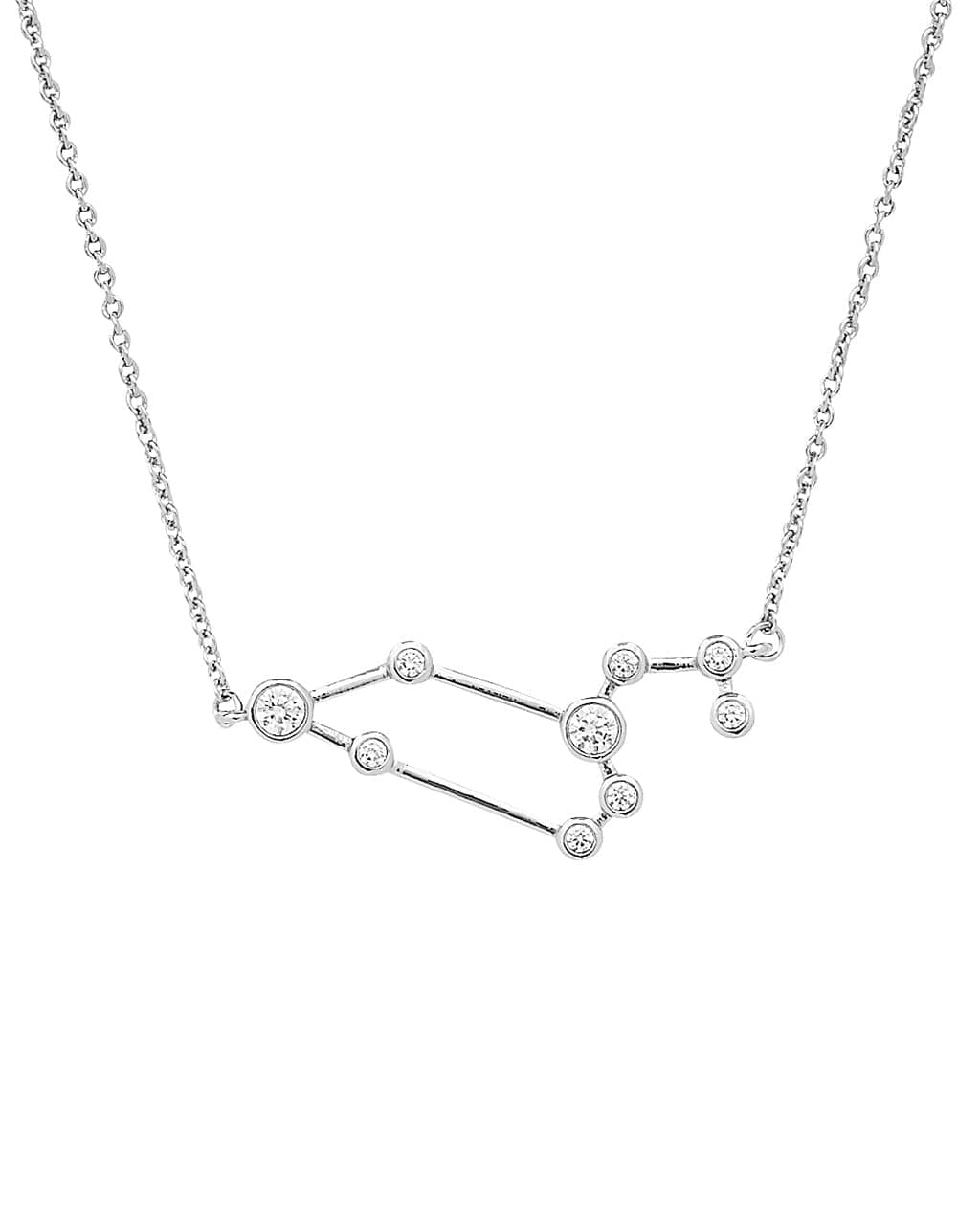 'When Stars Align' Constellation Necklace Silver Leo (Jul 23 - Aug 22)
