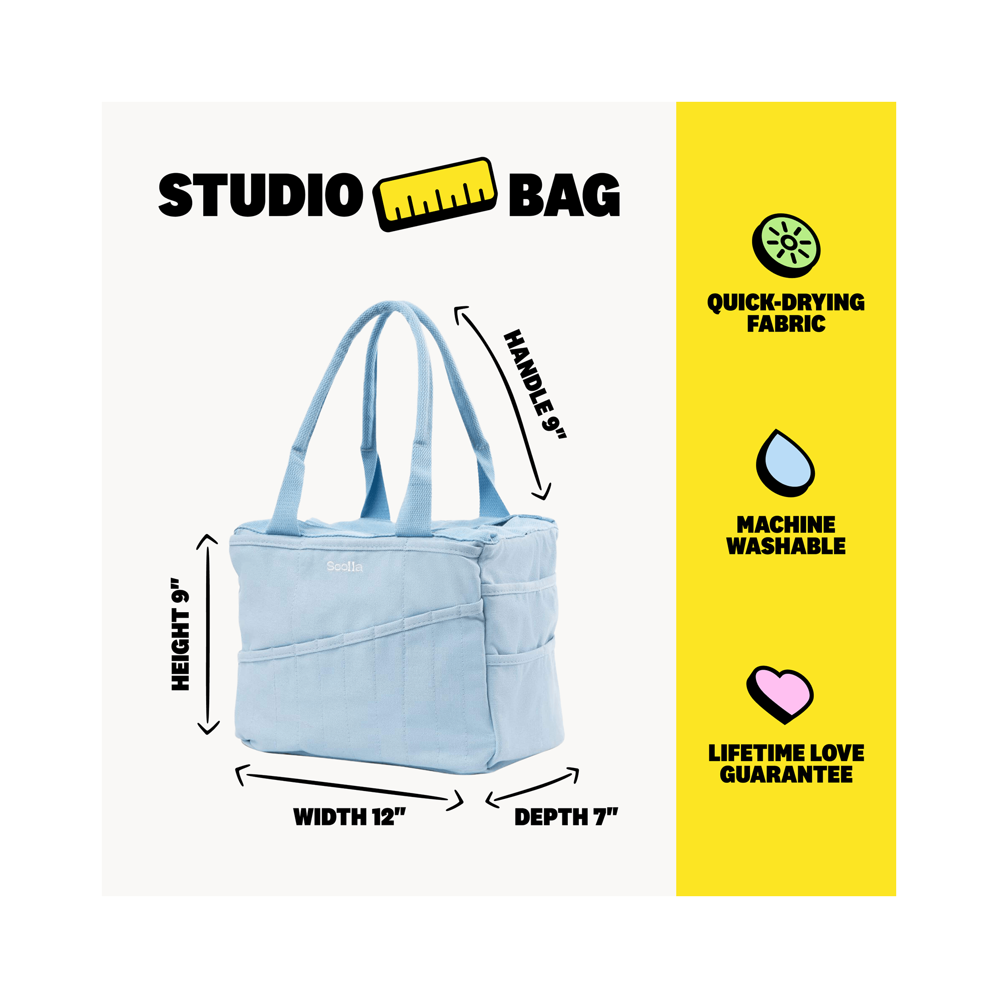 Soolla® Studio Bag, Blue Skies